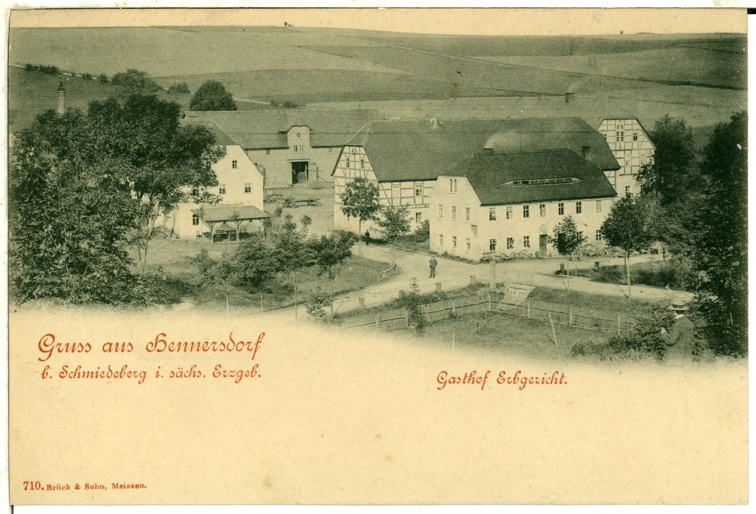 Photo showing: Hennersdorf; Gasthof Erbgericht