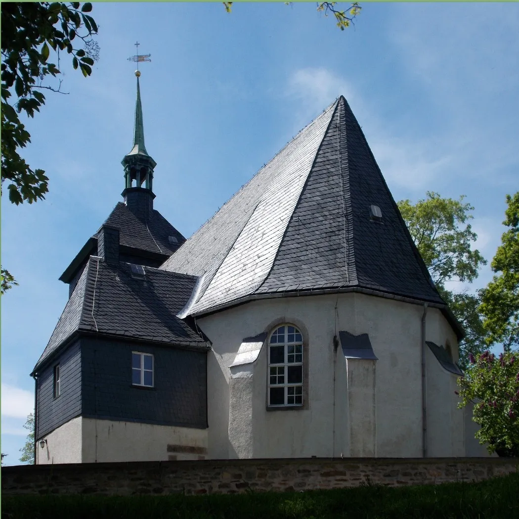 Photo showing: Collage der Sadisdorfer Kirche