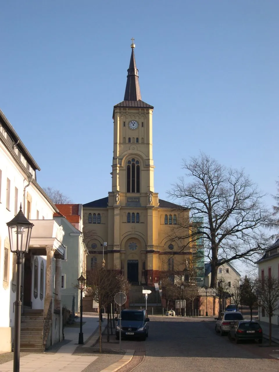 Photo showing: Harthas Kirche am Marktplatz