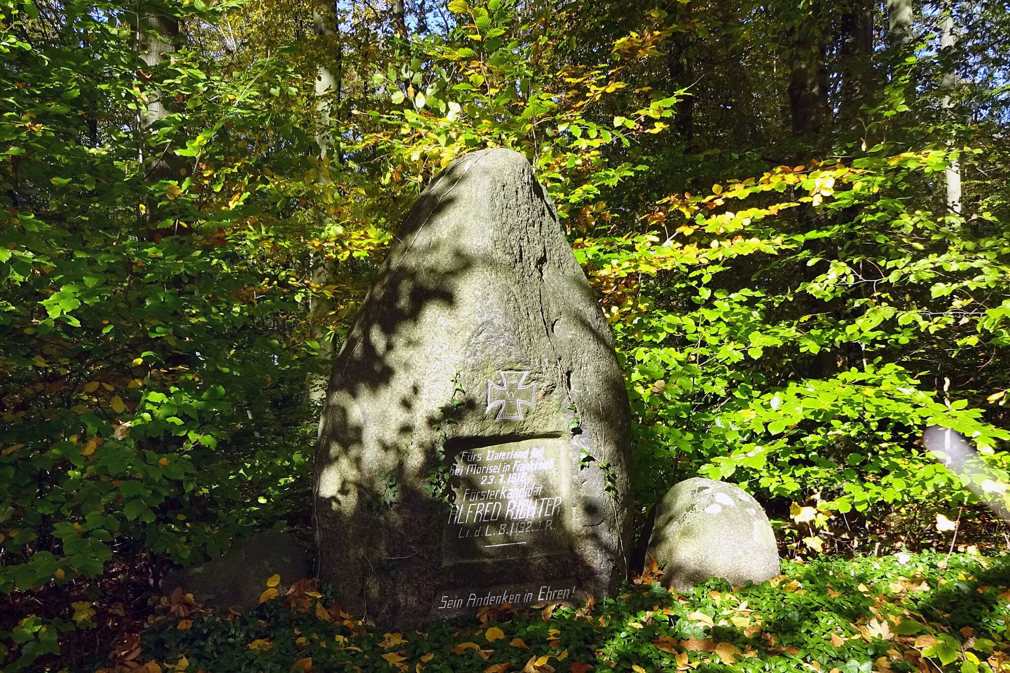 Photo showing: Richterstein im Karswald bei Fischbach, Gemeinde Arnsdorf