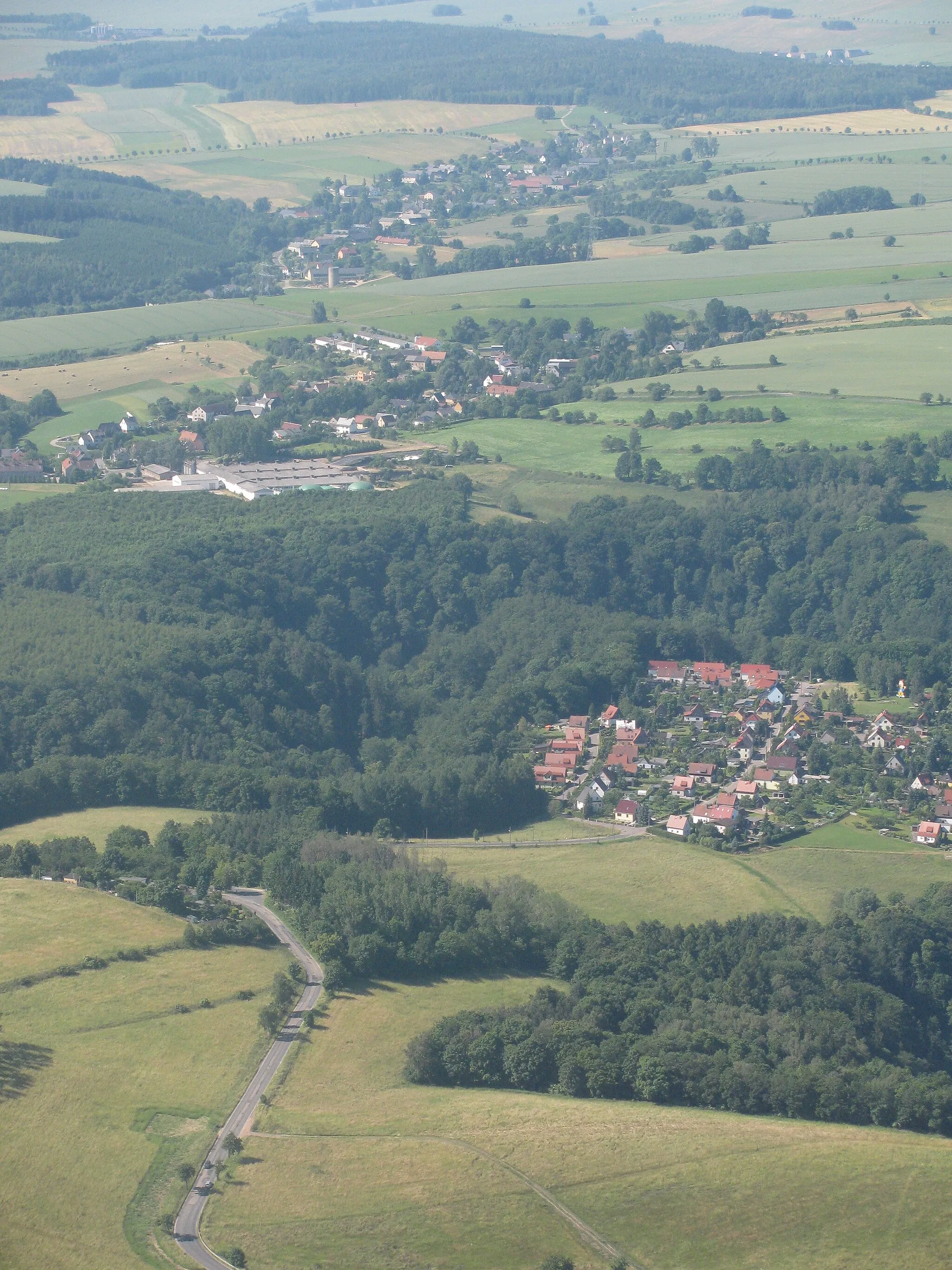 Photo showing: Luftbild Rabenau