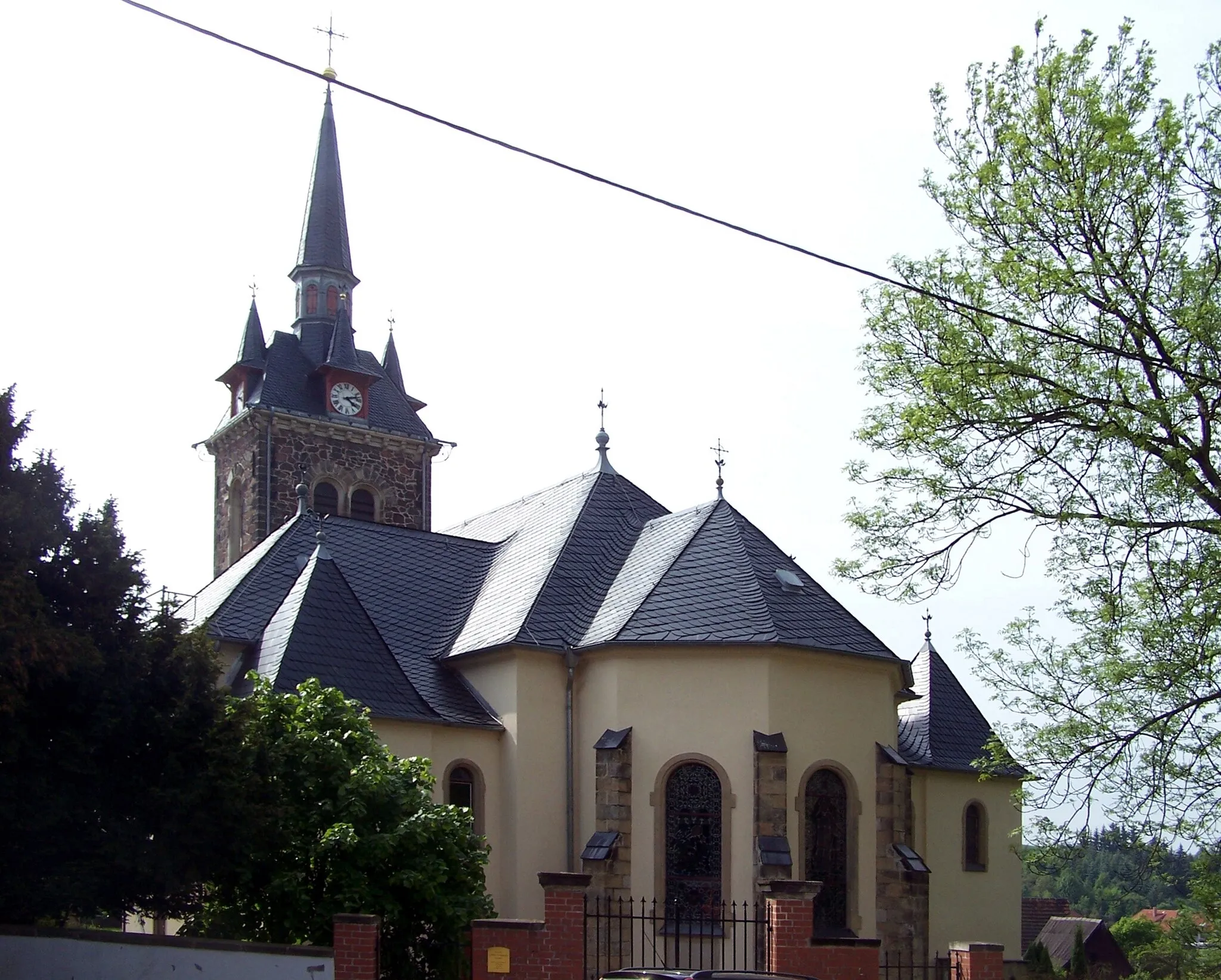Photo showing: Nikolauskirche in de:Constappel, Gemeinde Klipphausen, Landkreis Meißen