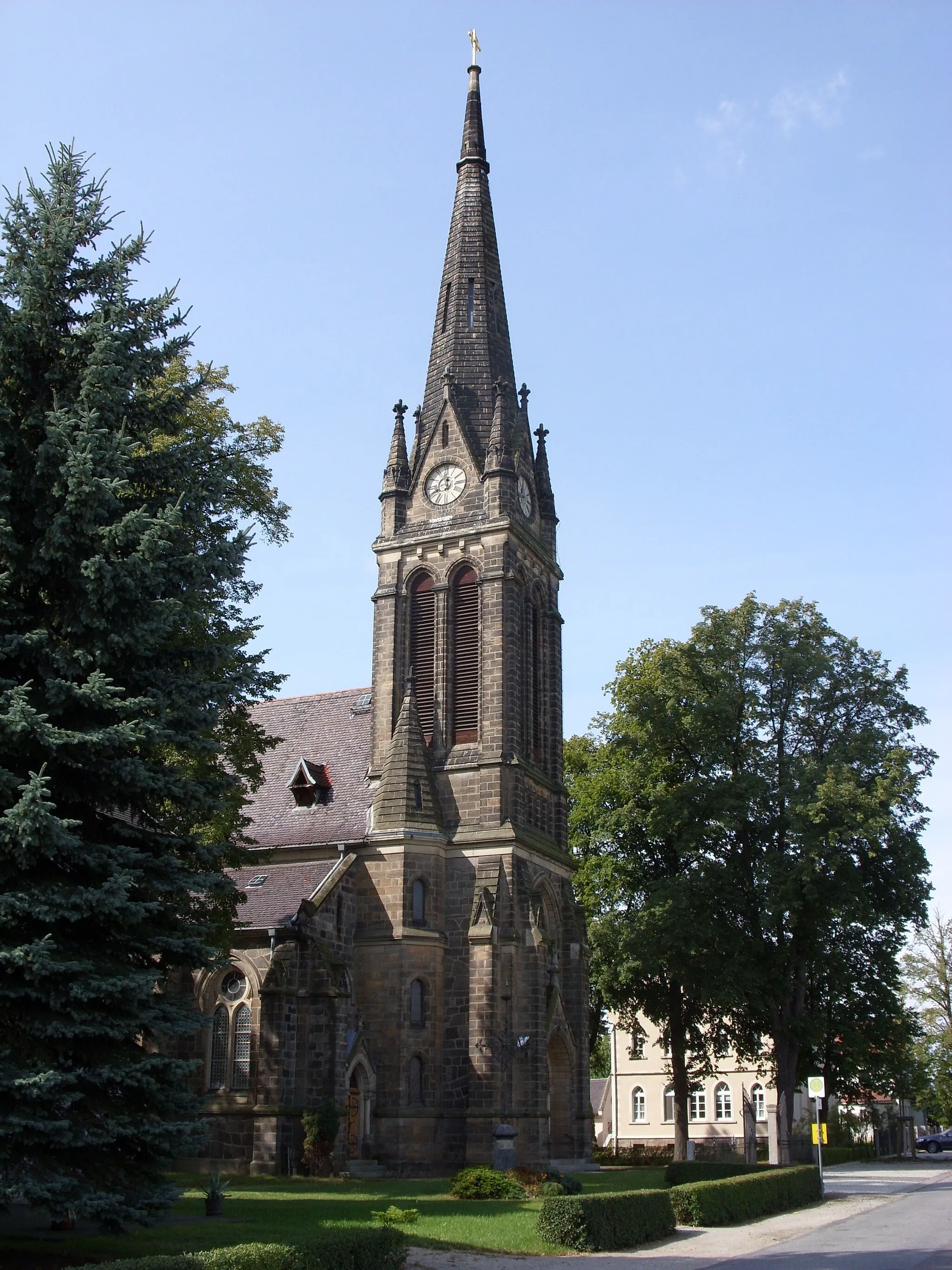 Photo showing: Church of the Sacred Heart in Storcha (Landkreis Bautzen).