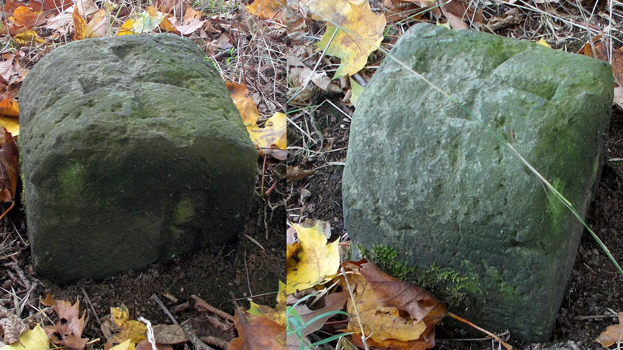 Photo showing: Grenzstein am Jochhöh (vB ist vermutlich "von Burgk" - Carl Friedrich August Dathe von Burgk)