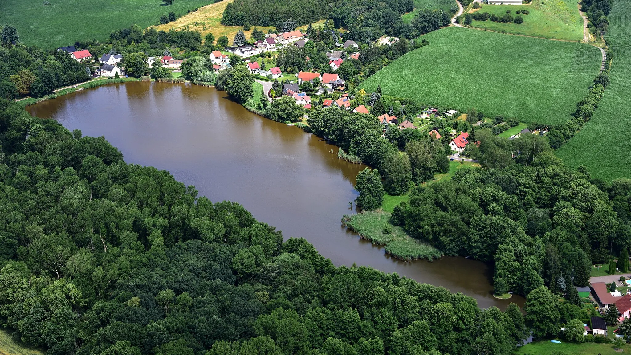 Photo showing: Rechau, Luftaufnahme (2017)