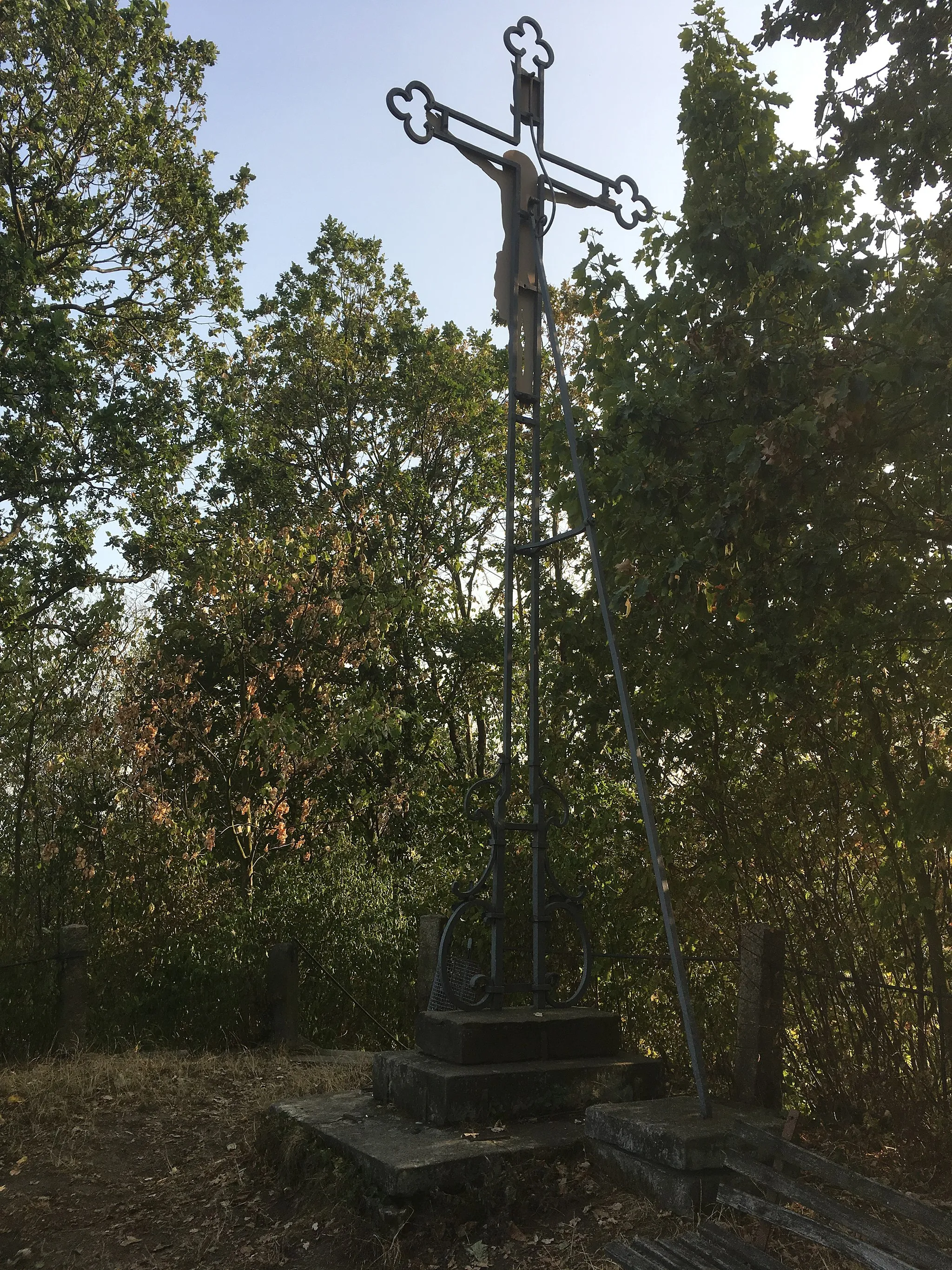 Photo showing: Pray cross in Gablenz, erected in 19th century; Local history of importance; cultural heritage monument