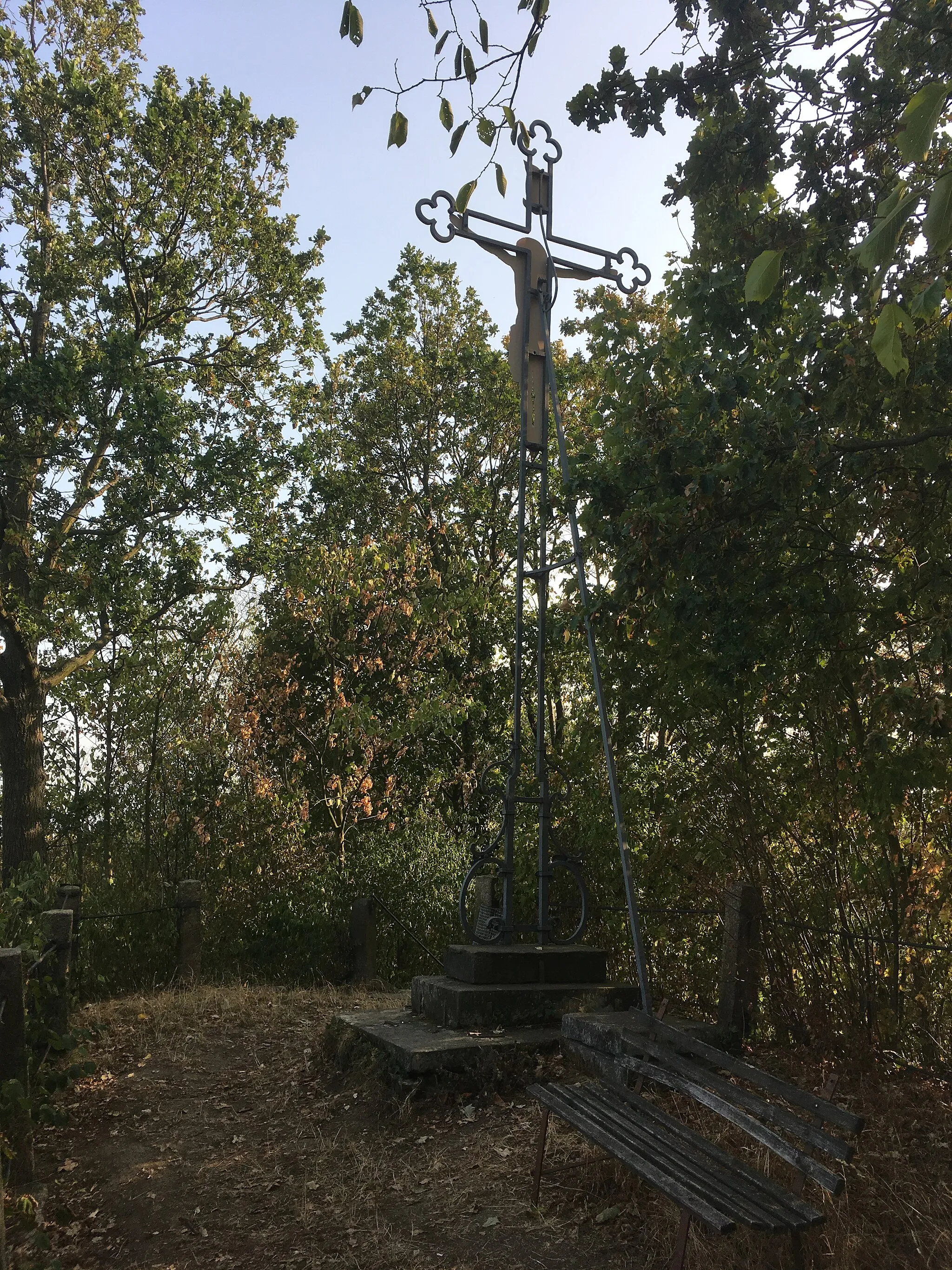 Photo showing: Pray cross in Gablenz, erected in 19th century; Local history of importance; cultural heritage monument