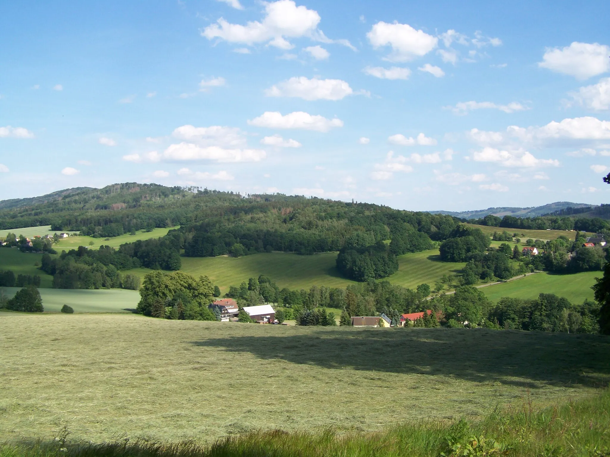 Photo showing: Drohmberg mit Blick vom Echo über Klein-Kunitz zur Pielitzer Höhe