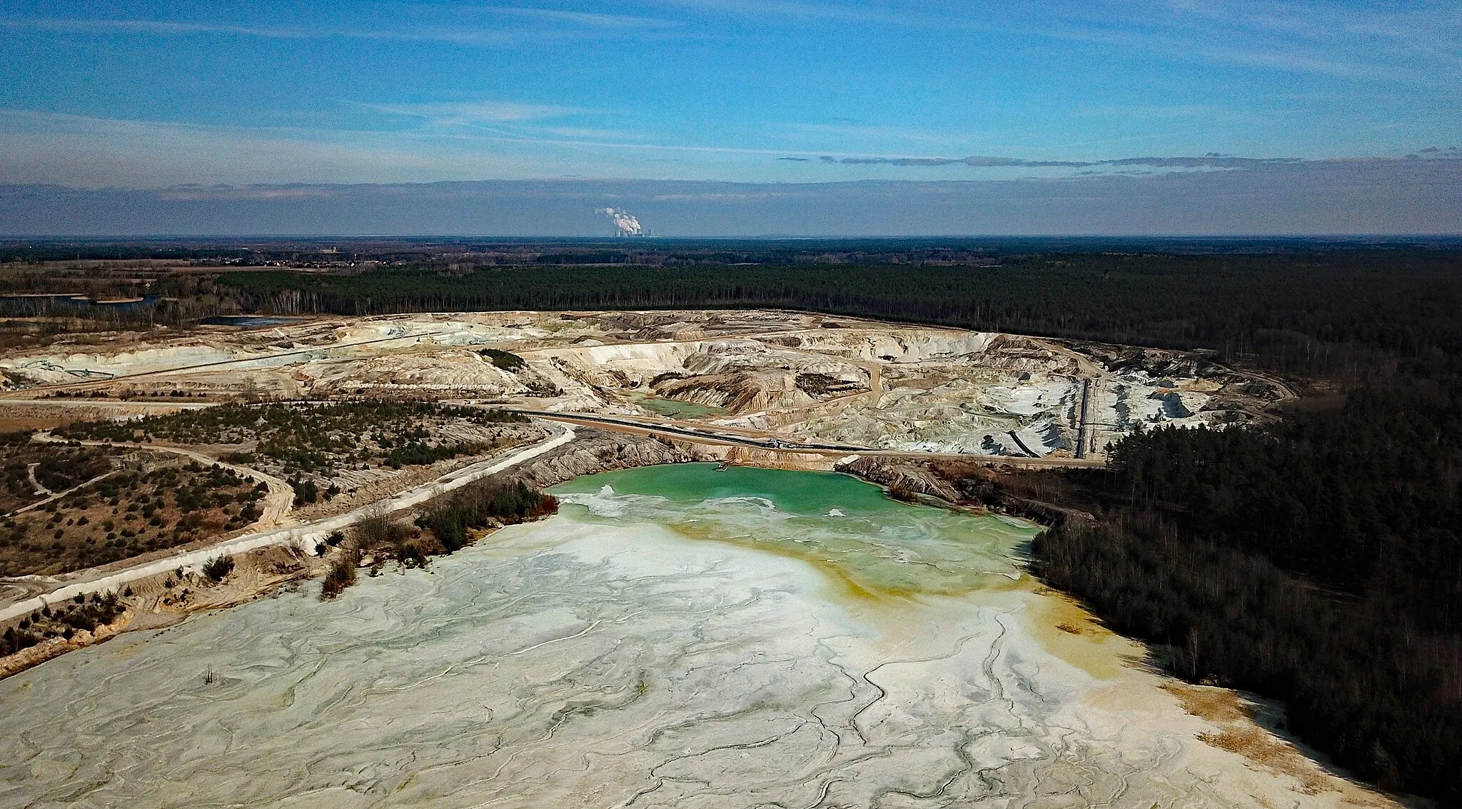 Photo showing: Caminau Kaolin quarry (Königswartha, Saxony, Germany)