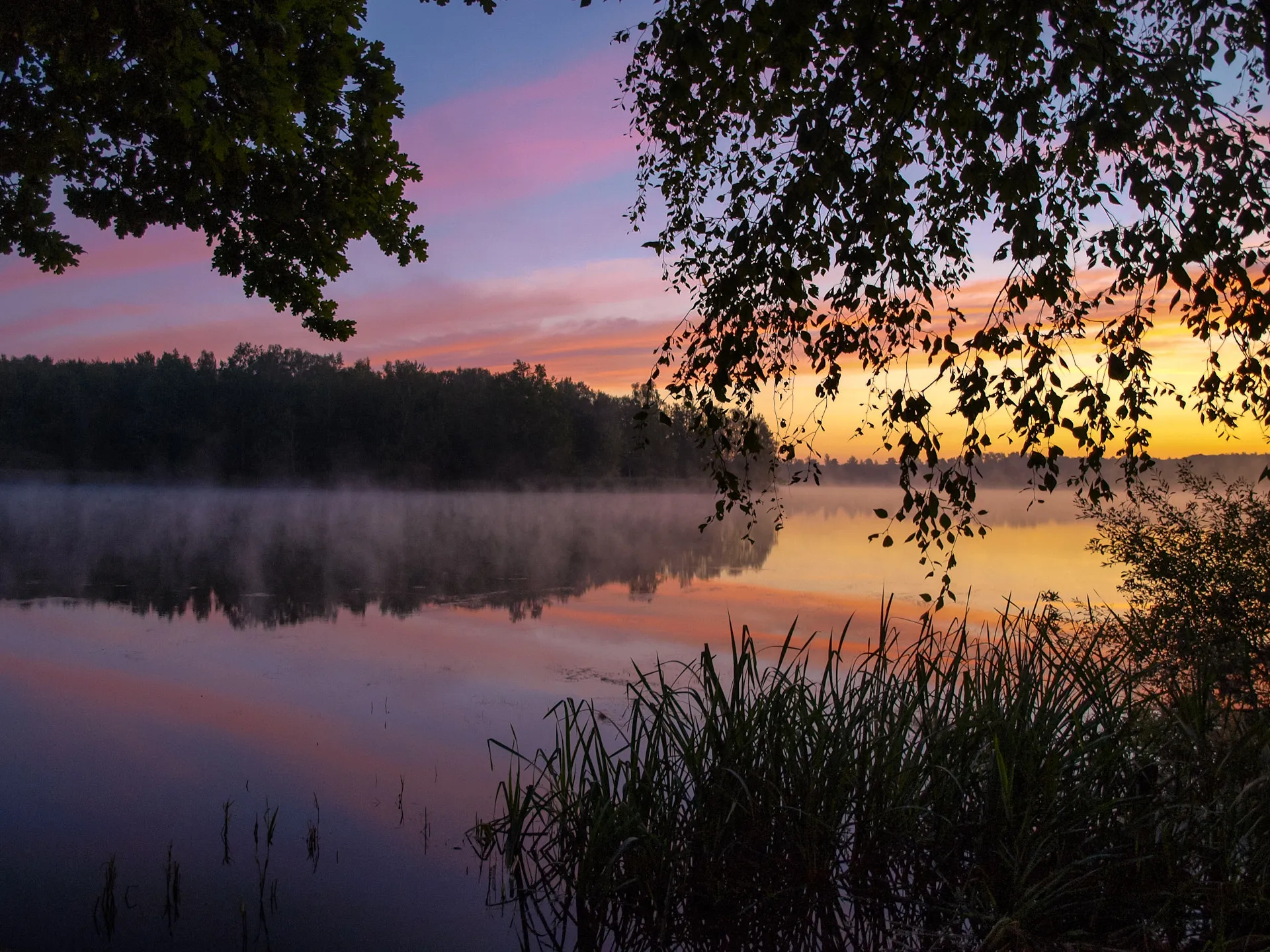 Photo showing: 500px provided description: Small Lake in Eastern Saxon -  5:30AM... []