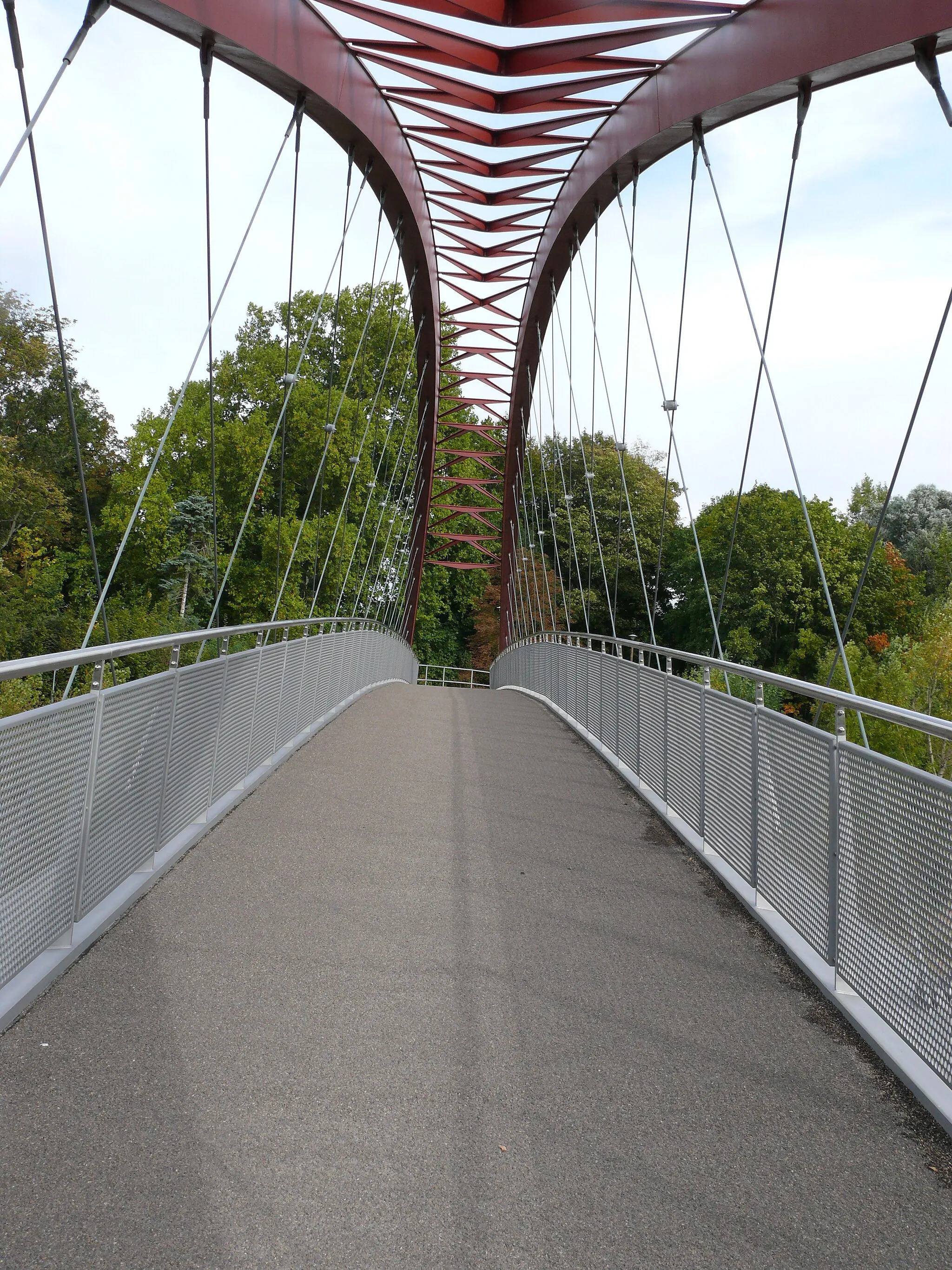 Photo showing: Schloßbrücke in Riesa-Gröba, von Süden fotografiert