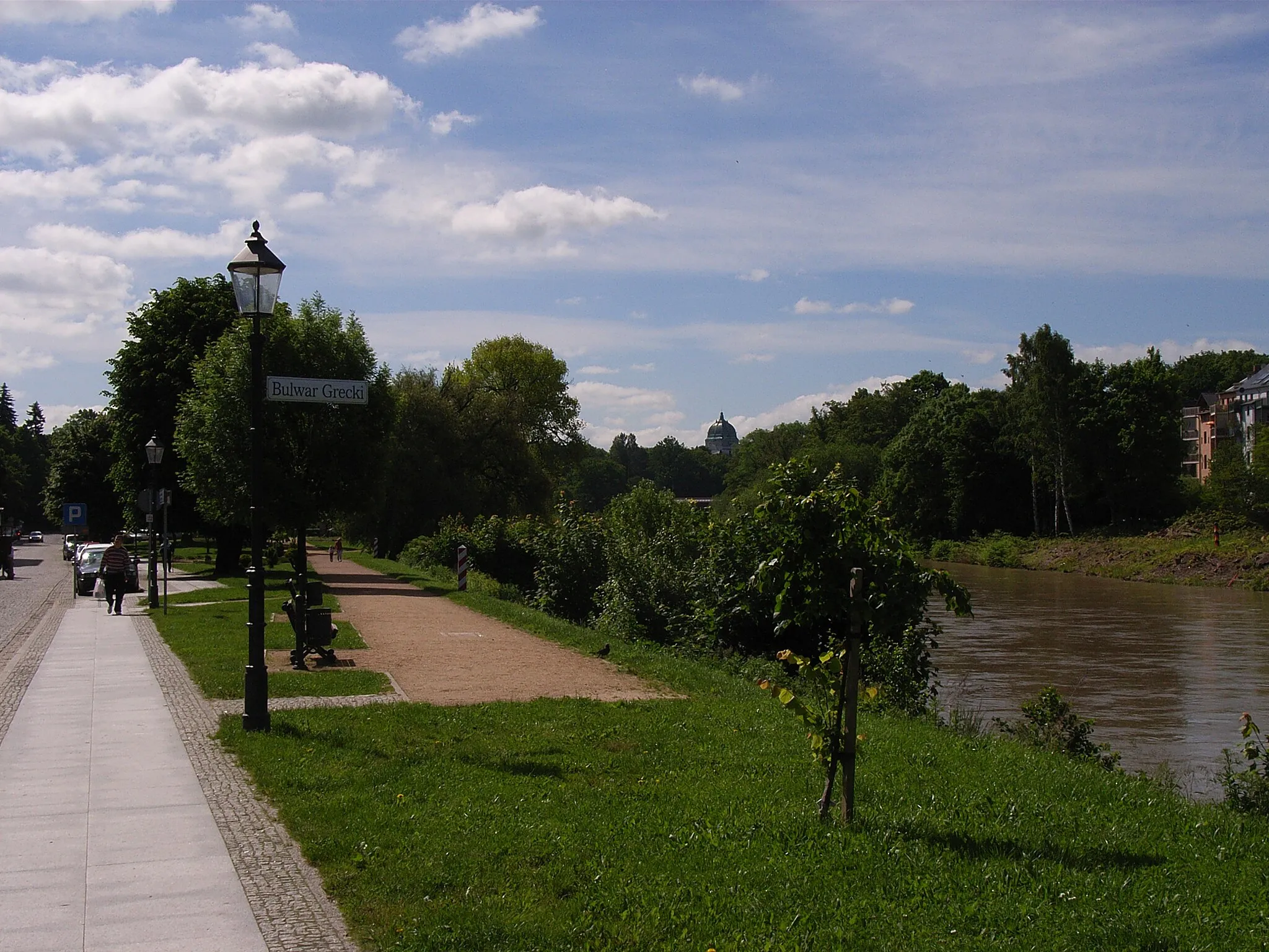 Photo showing: Greek boulevard at the river Neisse in Zgorzelec, Poland