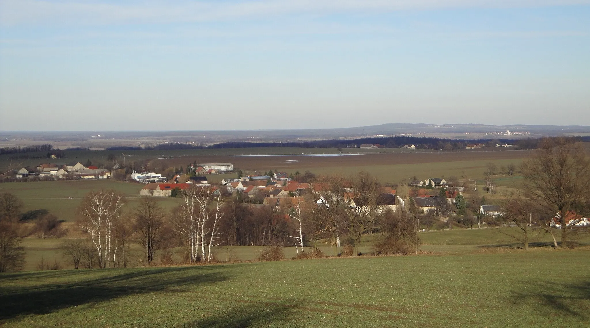 Photo showing: Blick auf Soritz und Scheckwitz, Gemeinde Kubschütz, Landkreis Bautzen.