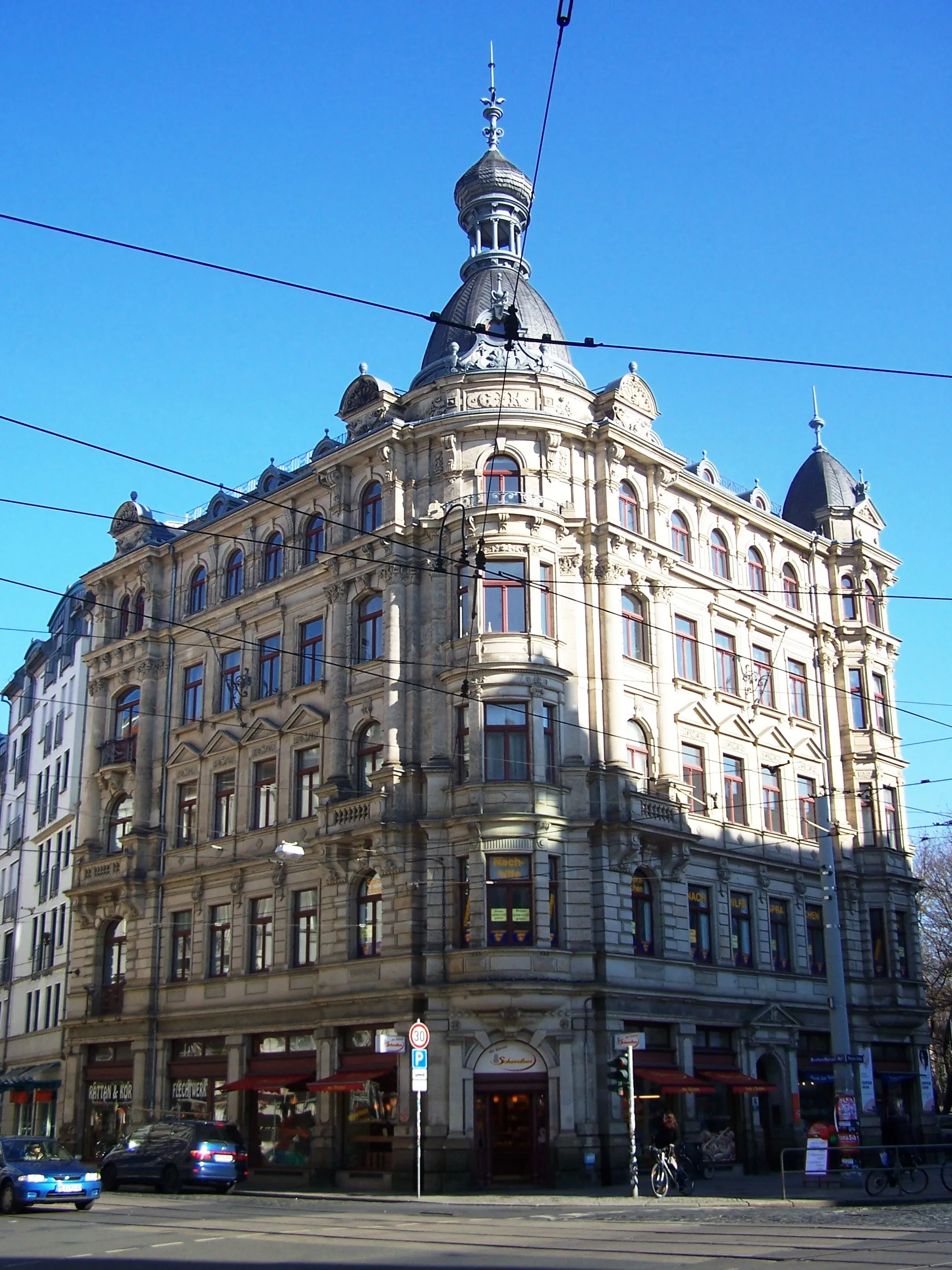 Photo showing: listed house in Bautzner Straße in Dresden-Neustadt, Germany