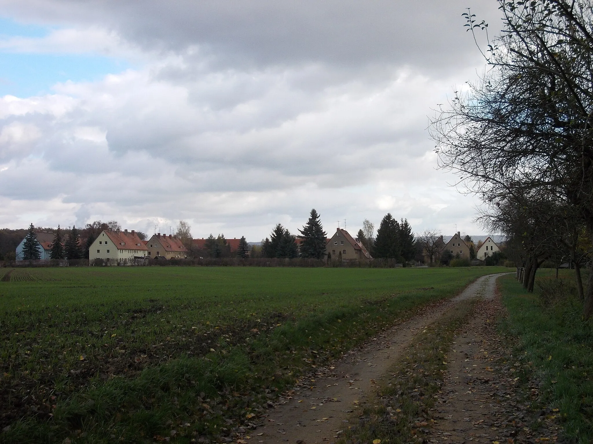 Photo showing: Drausendorf (Zittau, Görlitz district, Saxony) from the west