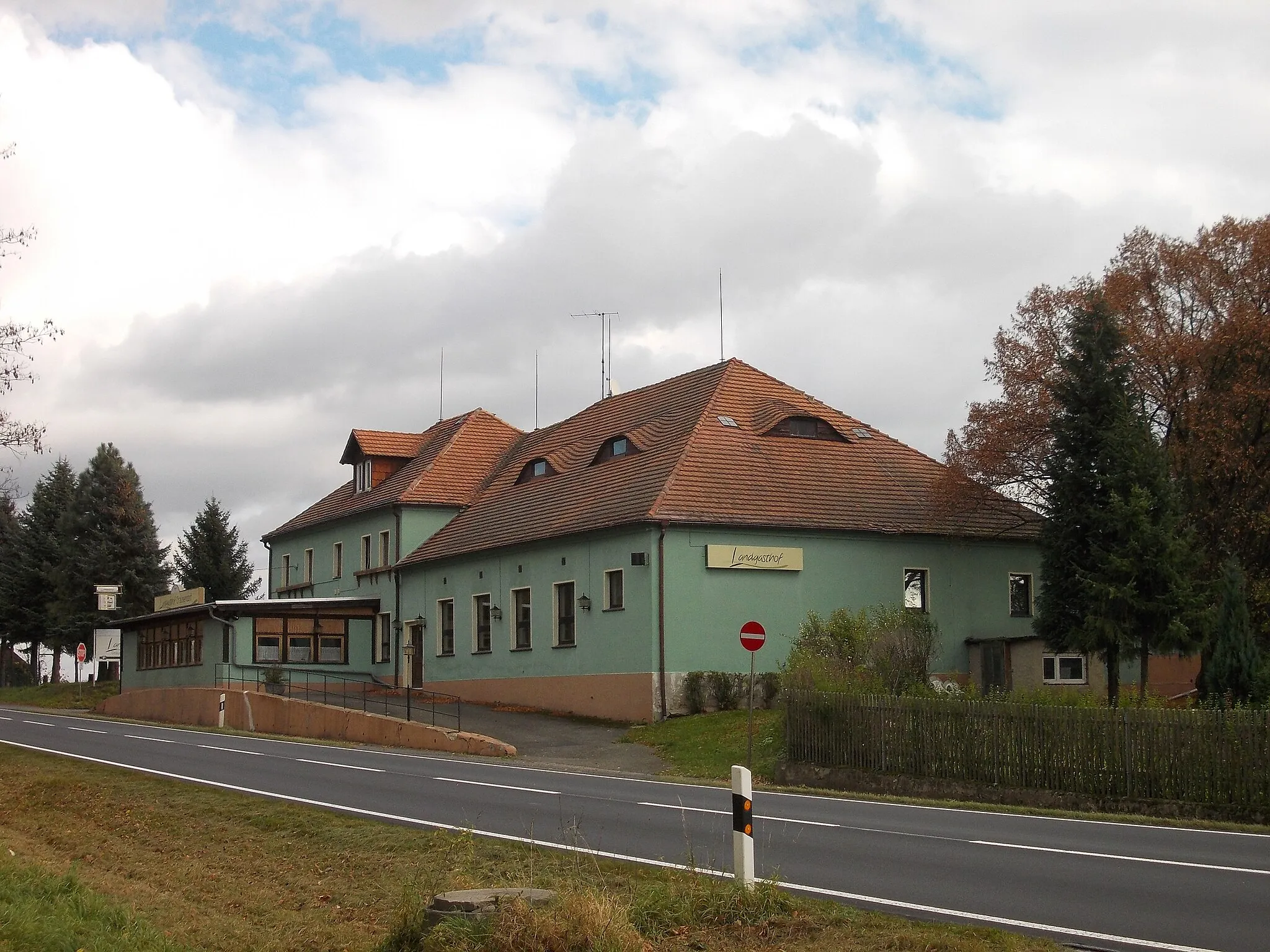 Photo showing: Drausendorf Inn, formerly The Drausendorf Crown (Zittau, Görlitz district, Saxony)