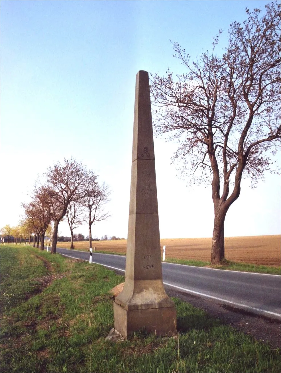 Photo showing: Breitenau: Ganzmeilensäule Nr. 16 (1732) der Alten Dresden-Teplitzer Poststraße.