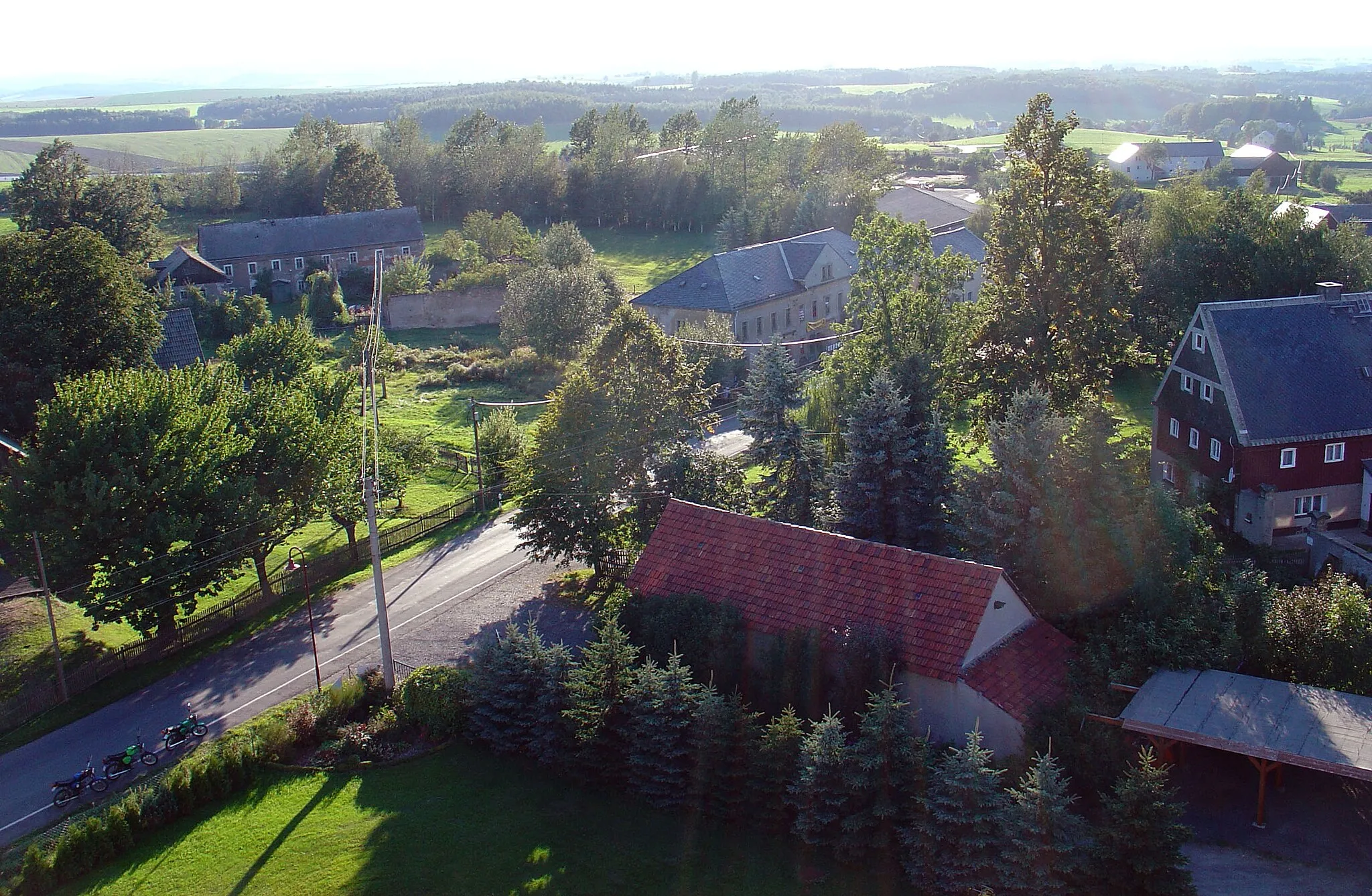 Photo showing: Blick vom Kirchturm über Breitenau