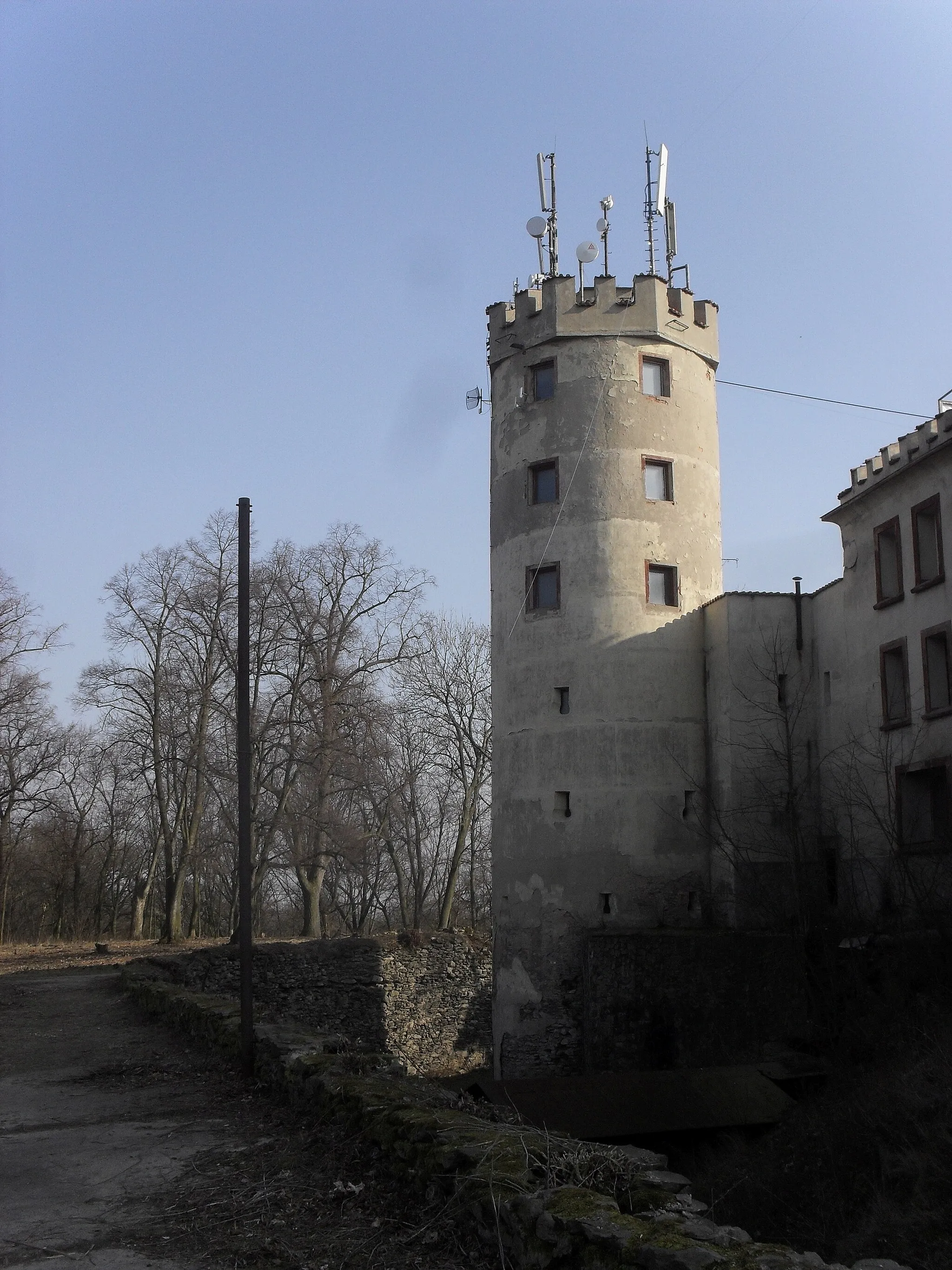 Photo showing: Hrad Doubravská hora, hradní zřícenina, a dominanta města Teplice.