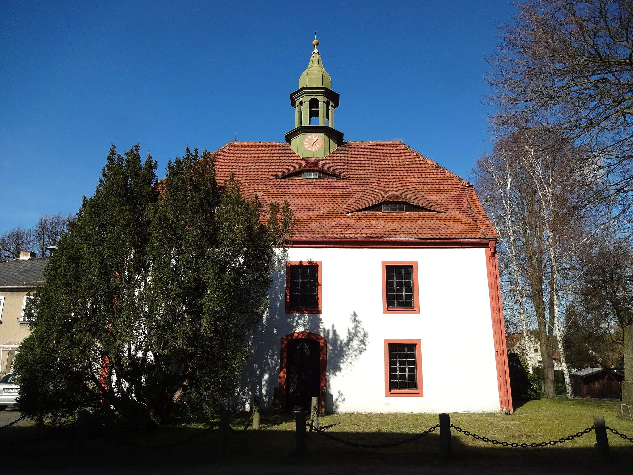 Photo showing: Denkmalgeschützte Kirche in Cosel, Gemeinde Schwepnitz (Sachsen)