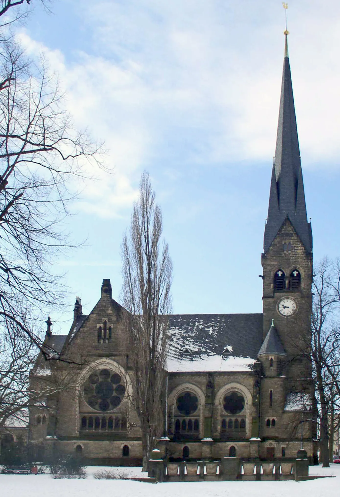 Photo showing: Himmelfahrtskirche Dresden-Leuben (erbaut 1901)