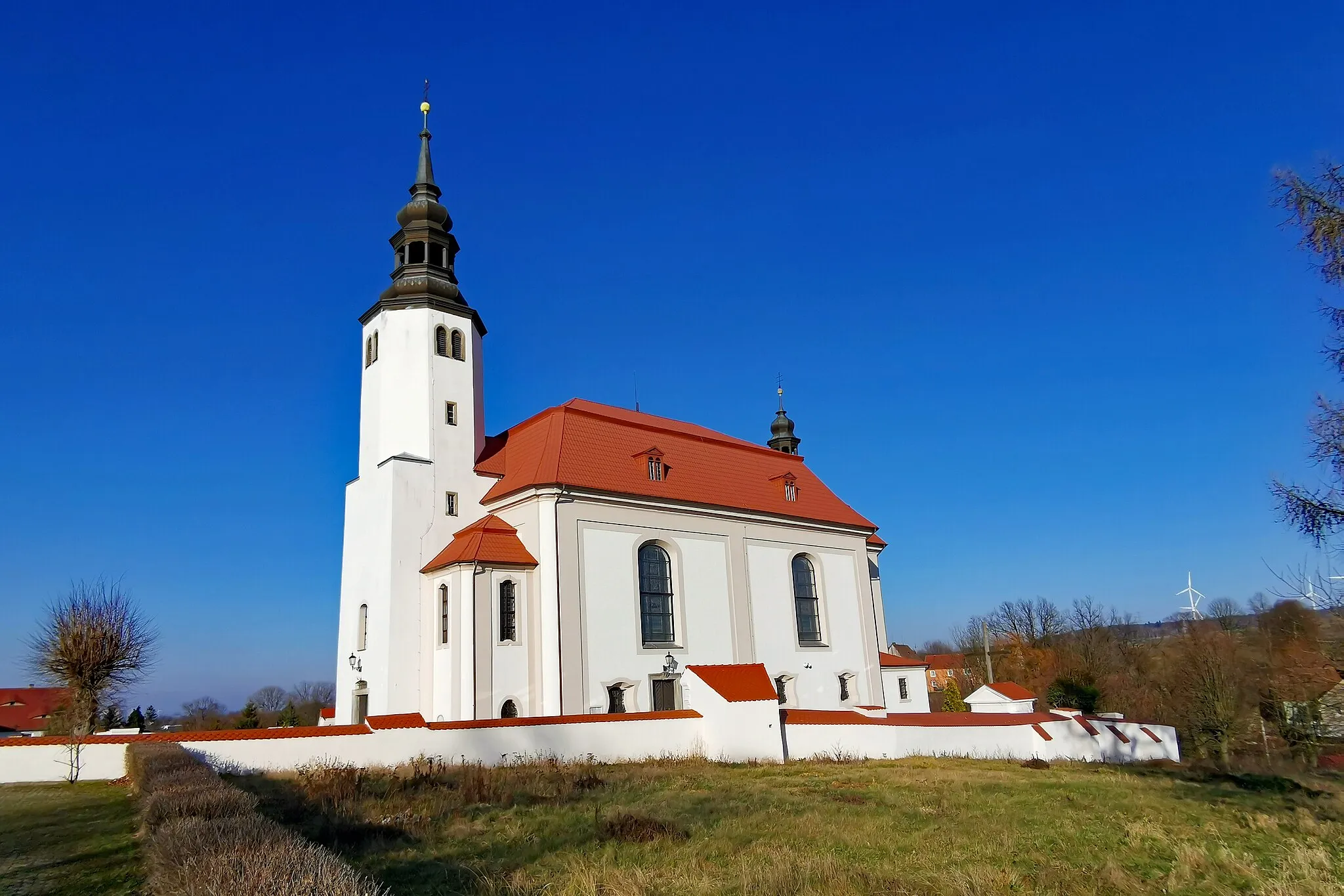 Photo showing: Saint Bartholomew church in Działoszyn (Bogatynia), Poland