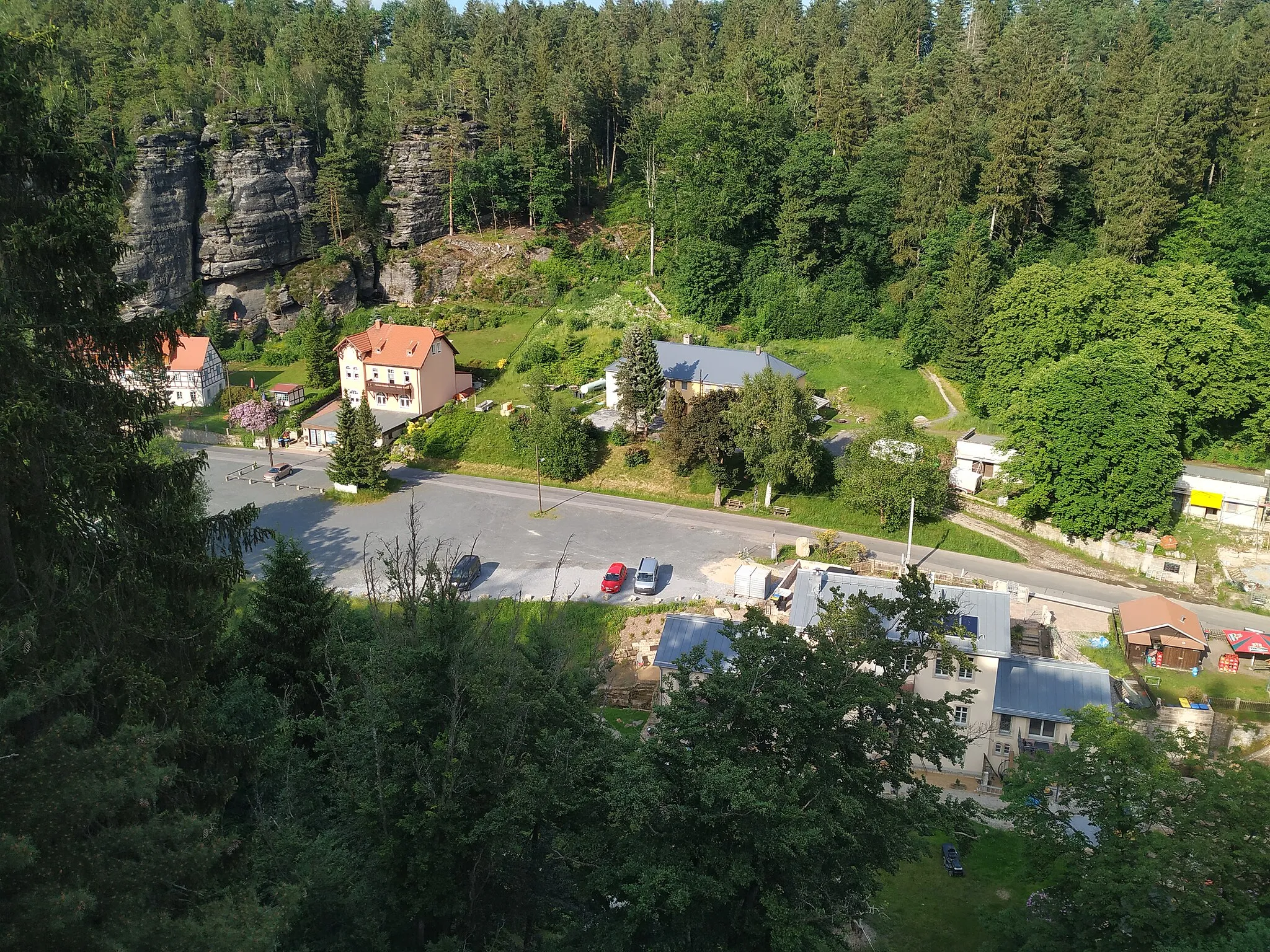 Photo showing: Aussicht vom "Nachbar" auf Schweizermühle