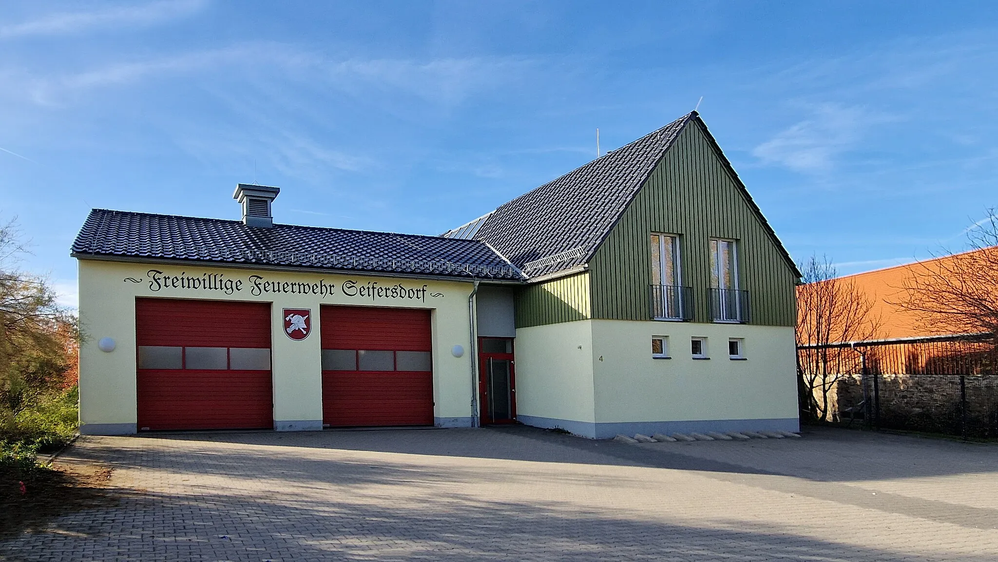 Photo showing: Fire department in Seifersdorf; Schönborner Weg 4
