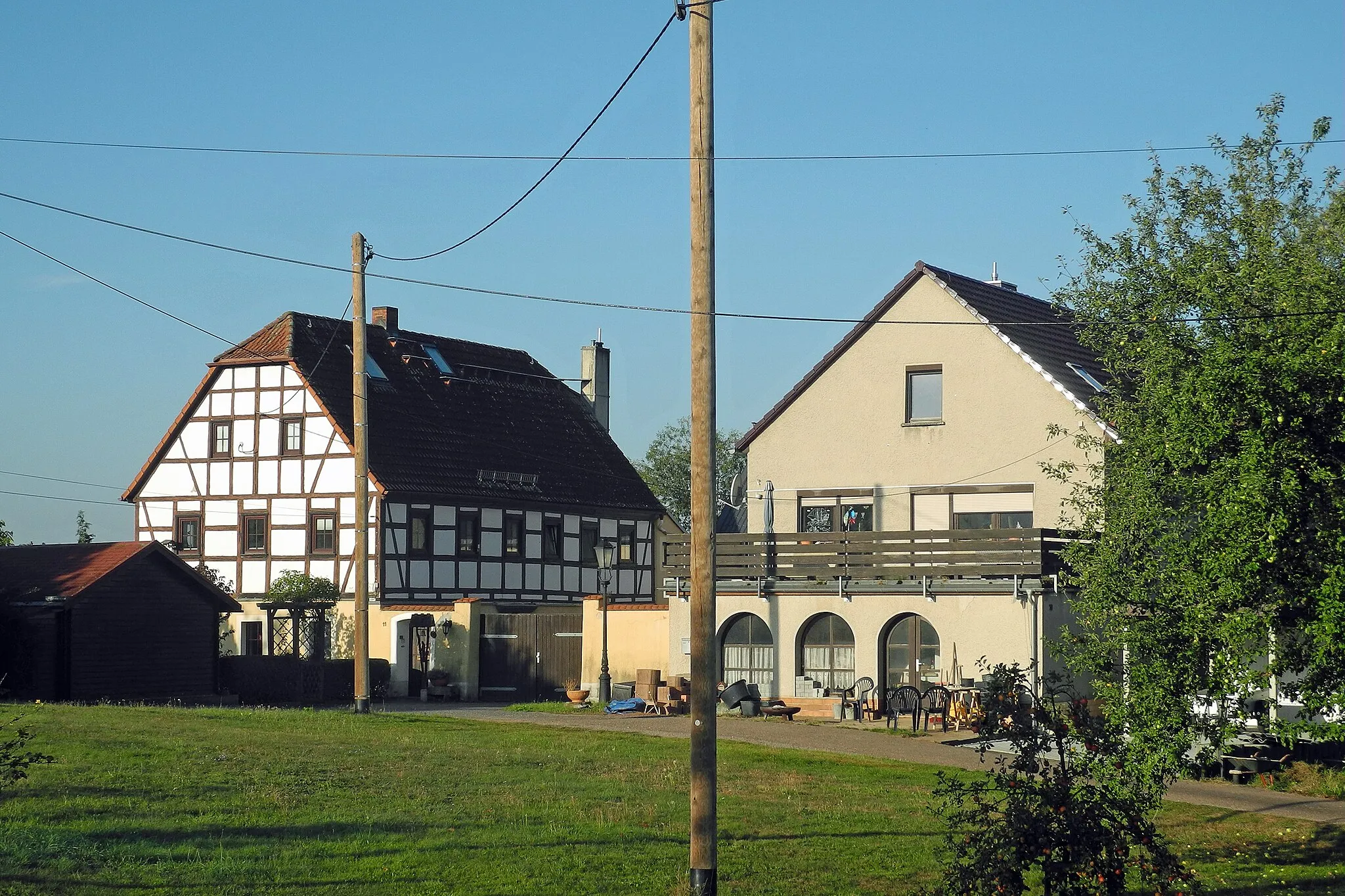 Photo showing: Wohnstallhaus in Erlicht (OT von Halsbrücke), Erlichter Straße 11 - Gemarkung Hetzdorf