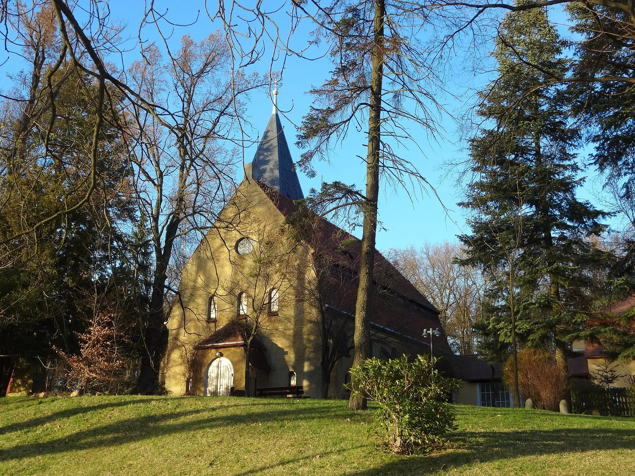 Photo showing: Kulturdenkmal Kirche in Cunnersdorf, Gemeinde Schönteichen