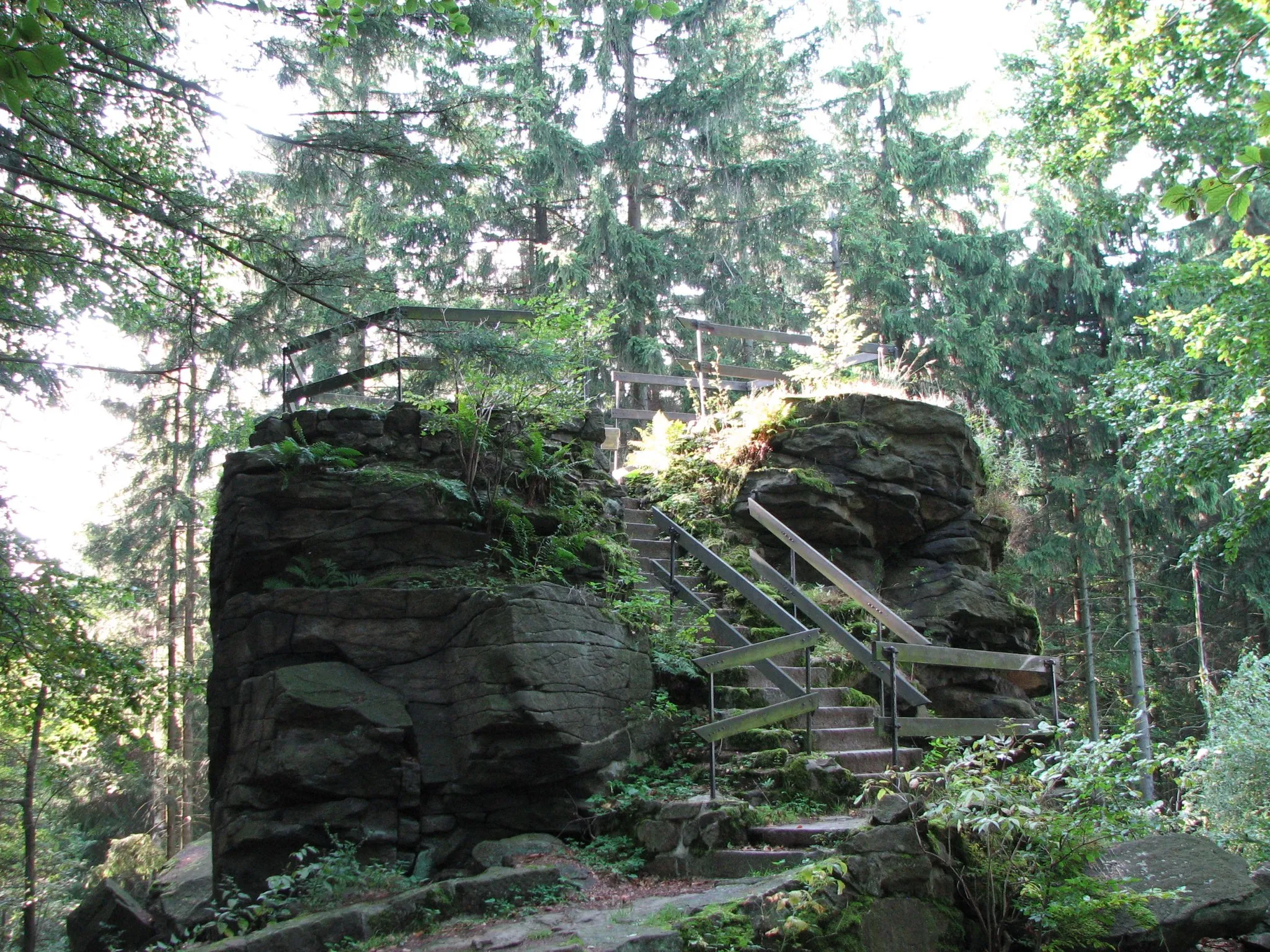 Photo showing: Kälbersteine bei Sohland, Landkreis Bautzen