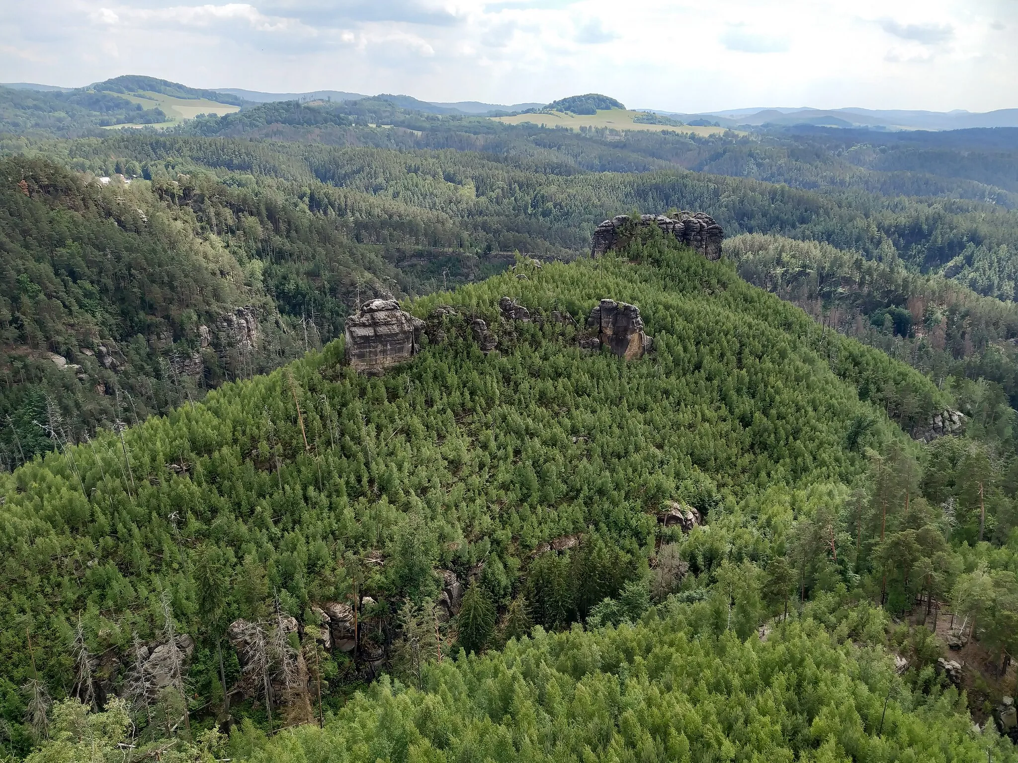 Photo showing: Pohled z Mariina skála, České Švýcarsko