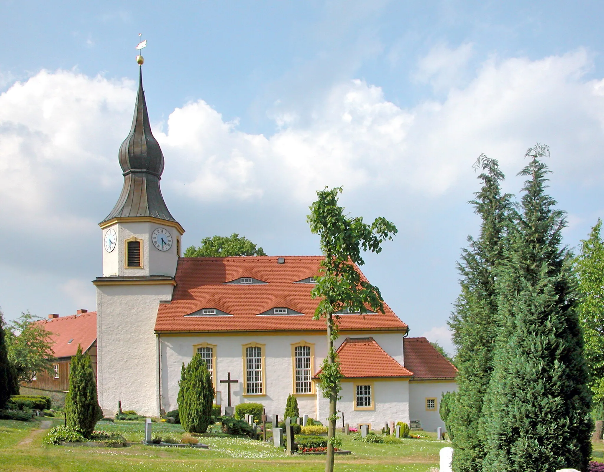 Photo showing: 01.06.2008  01774  Klingenberg (Sachsen), Schulberg (GMP: 50.917861,13.535405): Barocke Dorfkirche, erbaut von 1740 bis 1742.                                                             [DSCN32935.TIF]20080601040DR.JPG(c)Blobelt