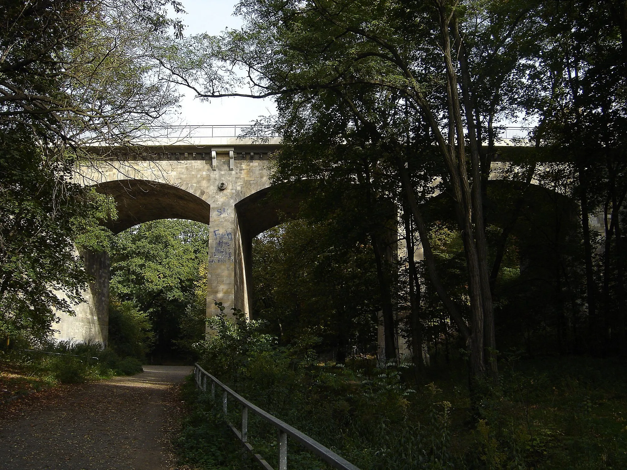 Photo showing: Carolabruecke in Alberstadt, Dresden