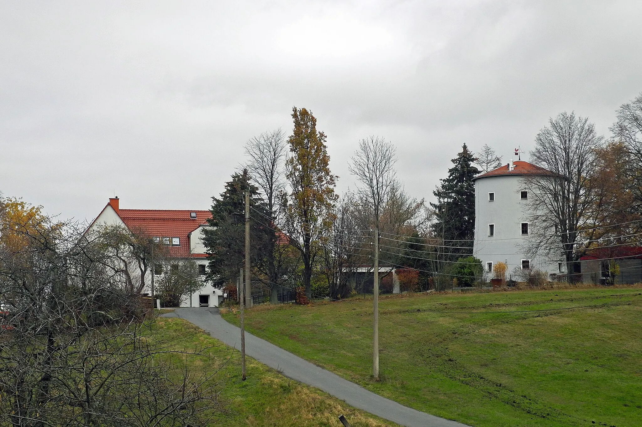 Photo showing: Turmwindmühle in Steina (Sachsen), Ohorner Straße 26a