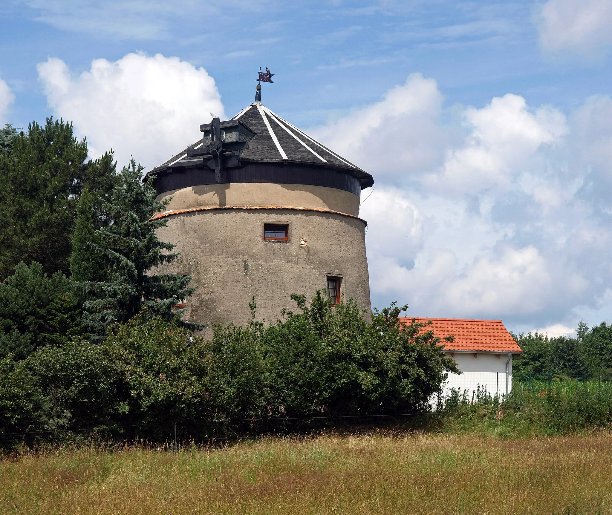 Photo showing: Holländerwindmühle in Arnsdorf