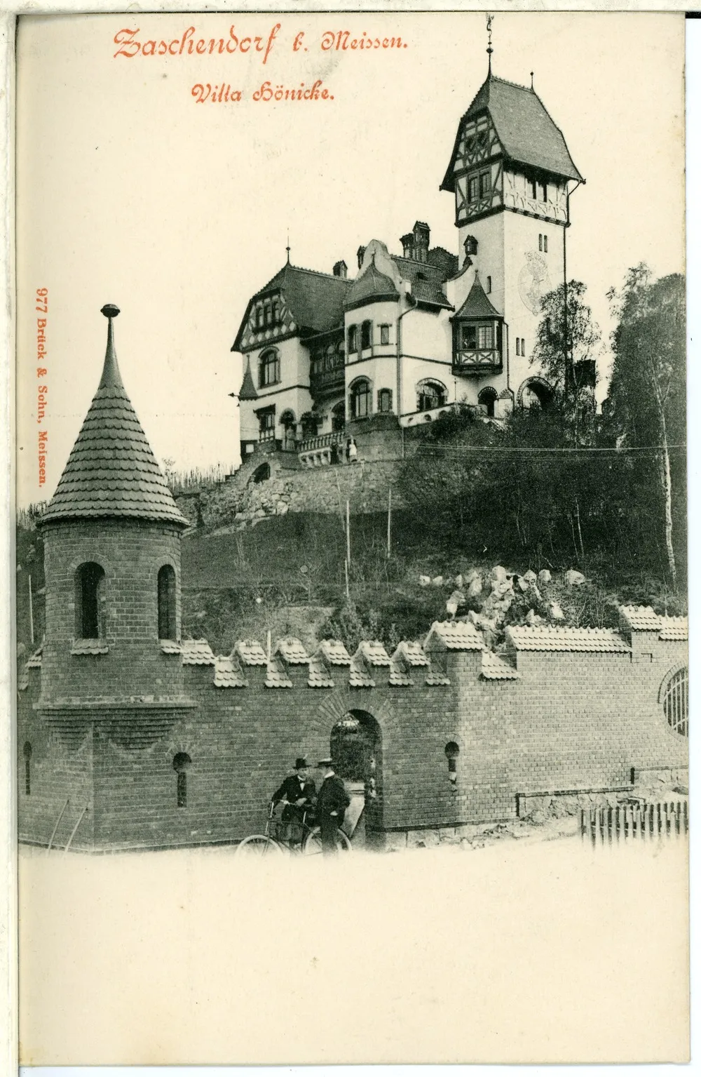 Photo showing: Meißen; Zaschendorf, Villa Hönicke