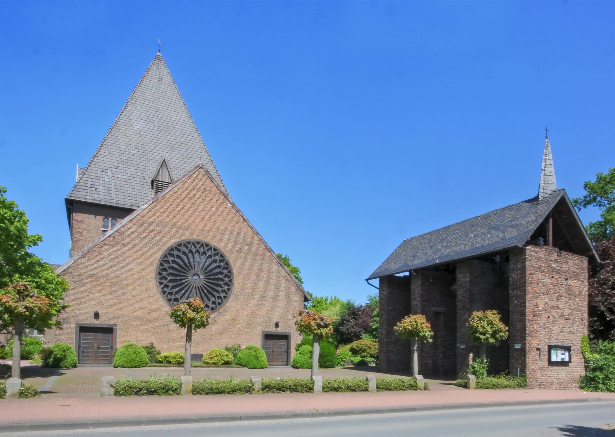 Photo showing: Kirche Christ-König in Hamminkeln-Ringenberg, Architekt: Dominikus Böhm