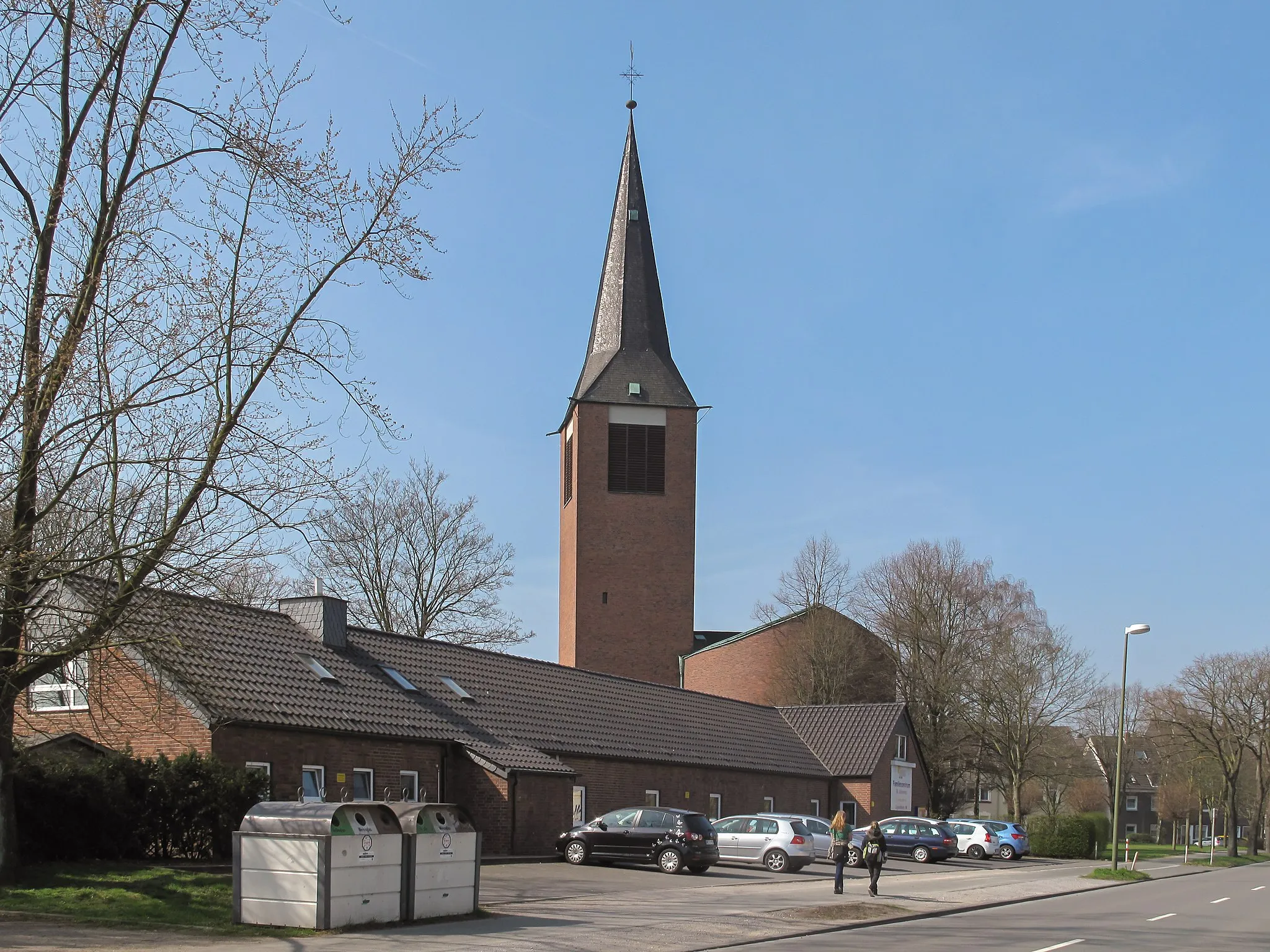 Photo showing: Dorsten, church in the street