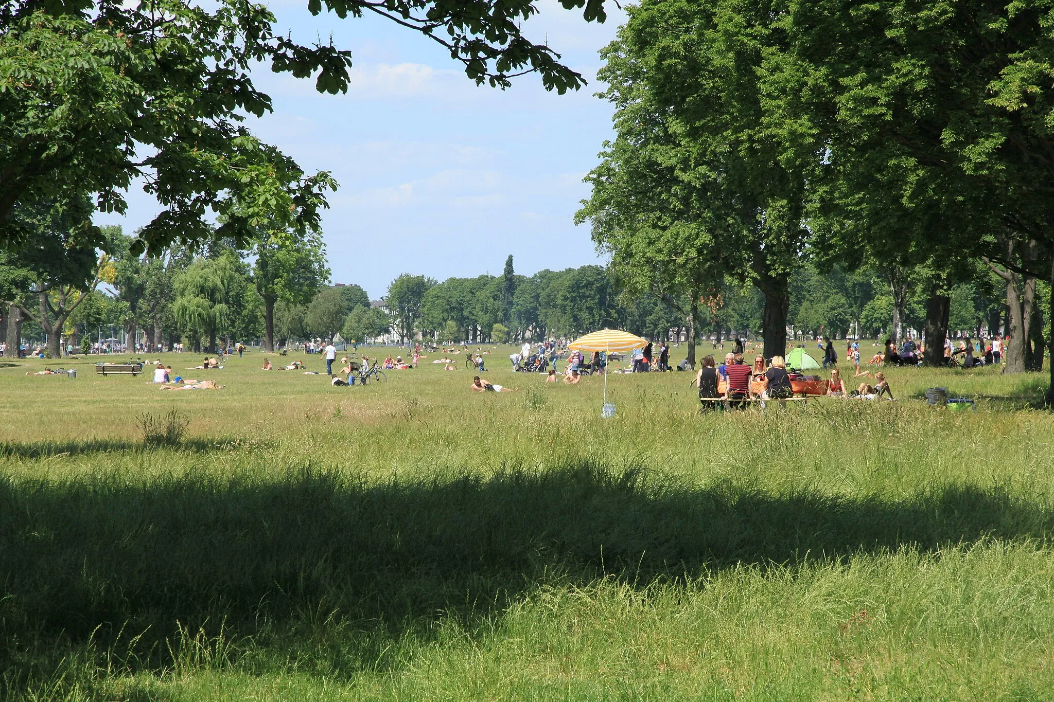 Photo showing: Rheinpark Golzheim, Cecilienallee in Düsseldorf