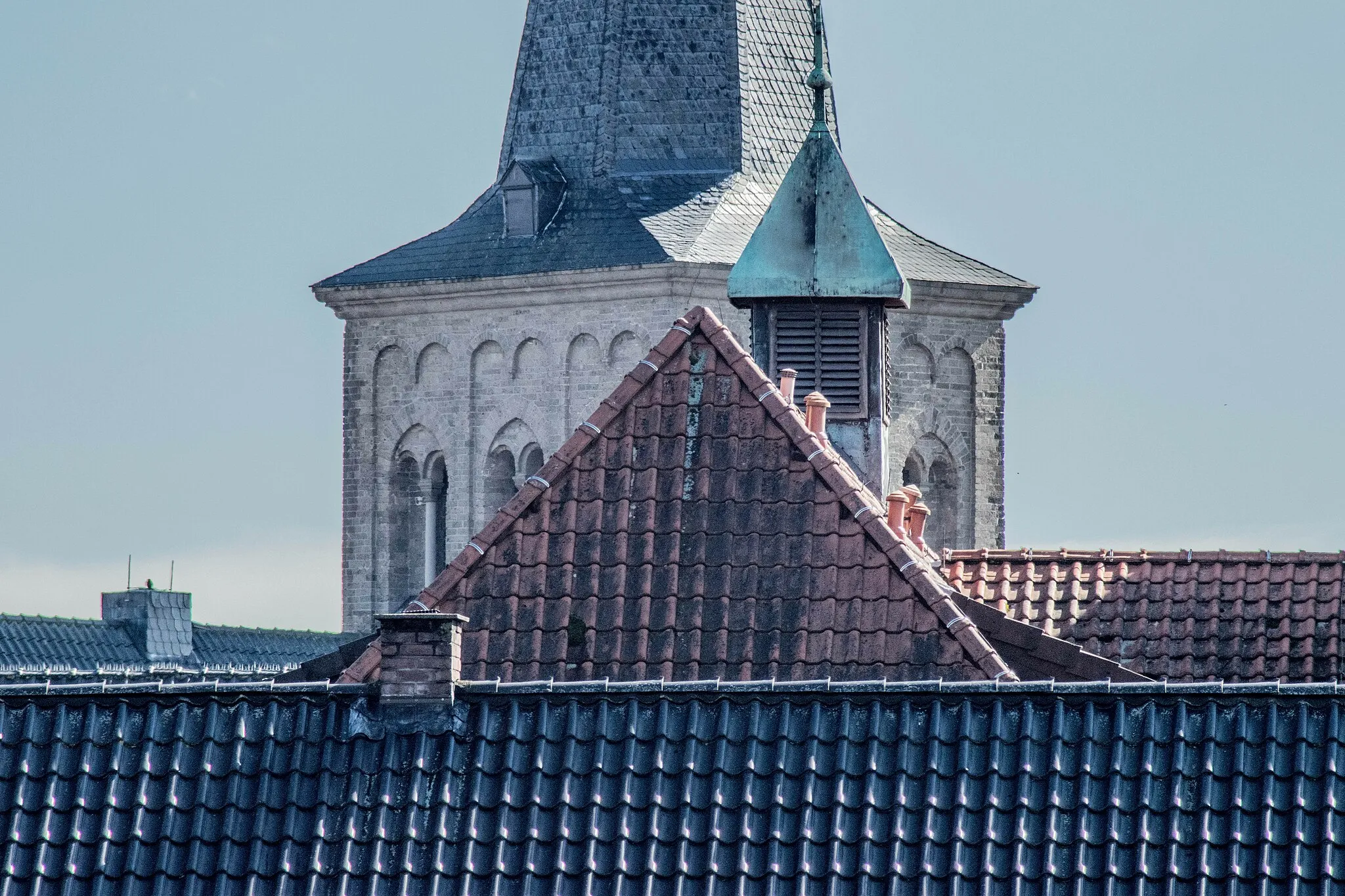 Photo showing: Roofs and steeple