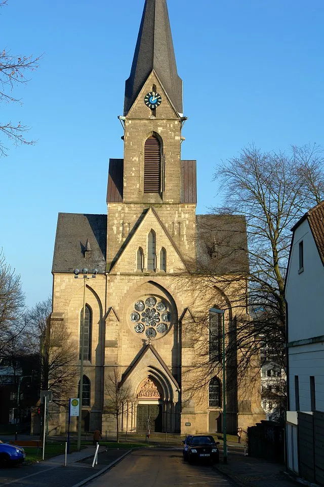 Photo showing: Parish church St. Laurentius in Essen Steele.
