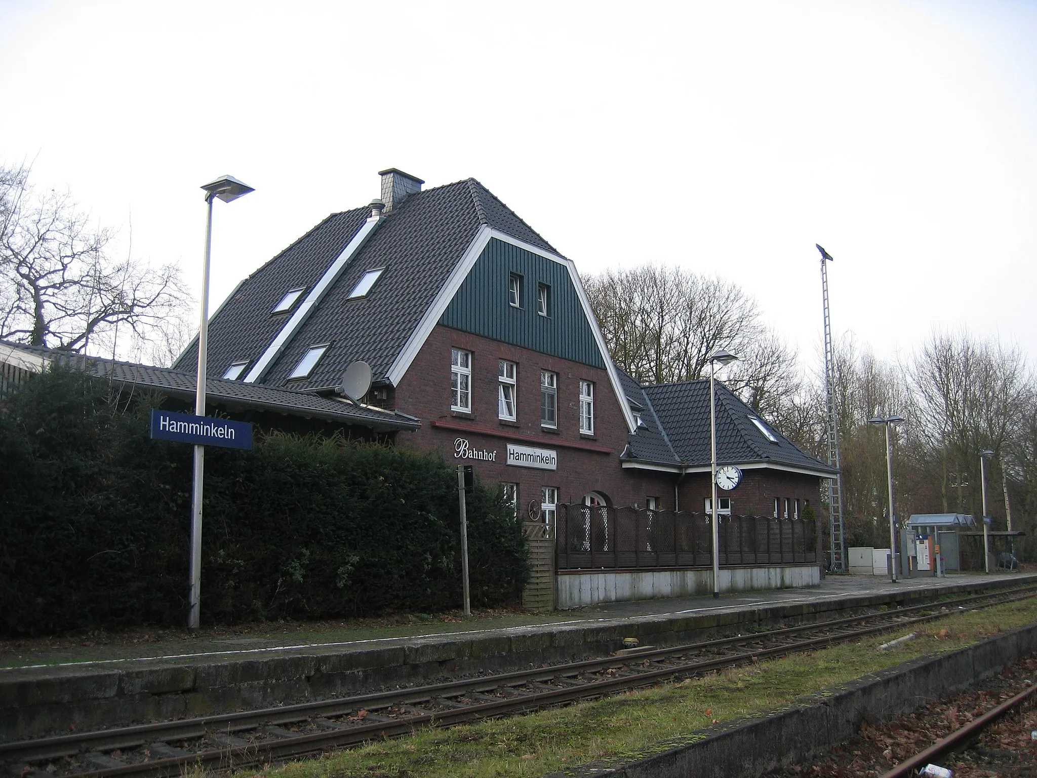 Photo showing: Der Bahnhof Hamminkeln