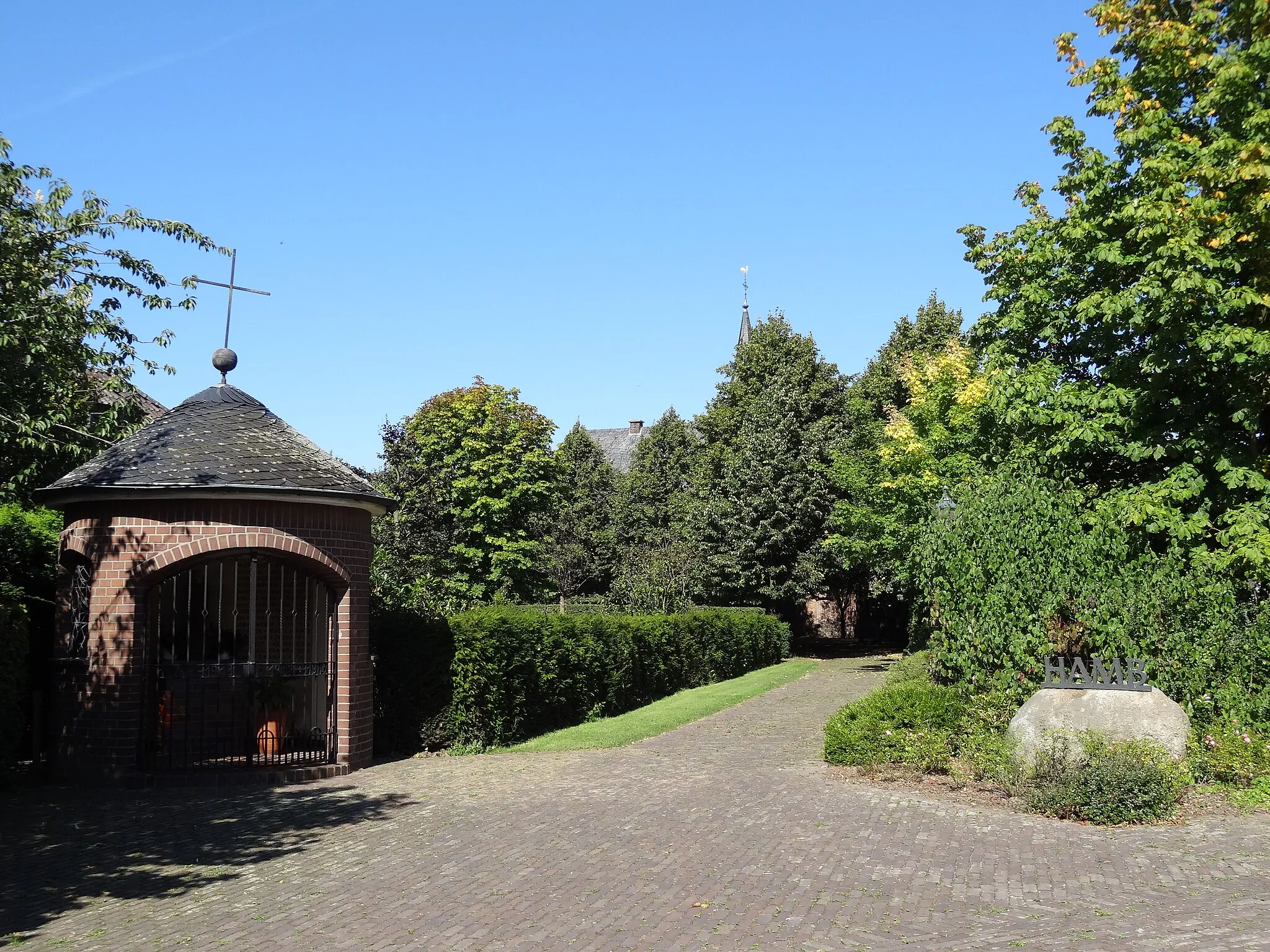 Photo showing: Eingangsbereich kleine Kapelle Sonsbeck-Hamb
