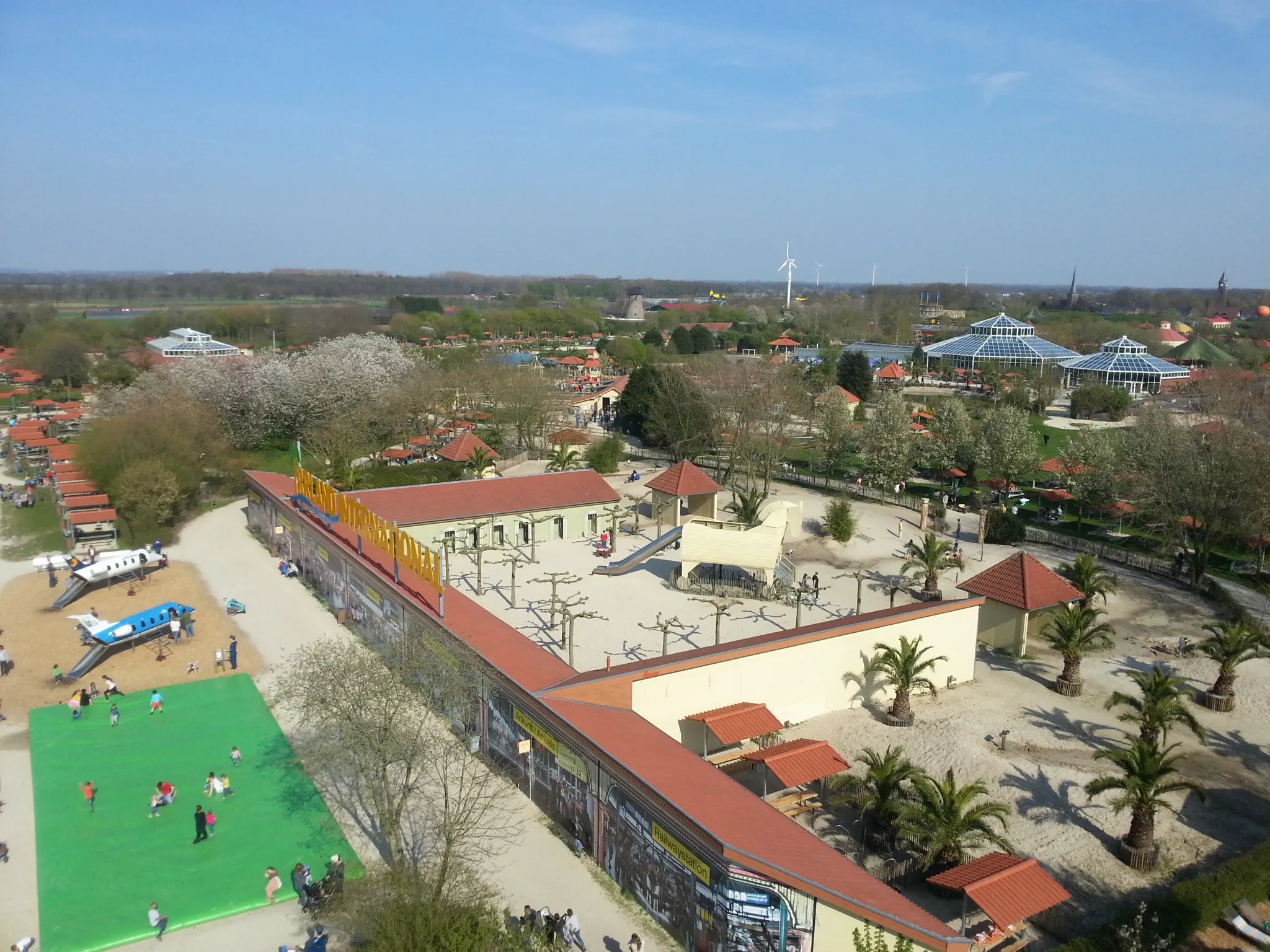 Photo showing: Freizeitpark "Irrland" in Kevelaer-Twisteden, Blick vom "Tower" über das Gelände