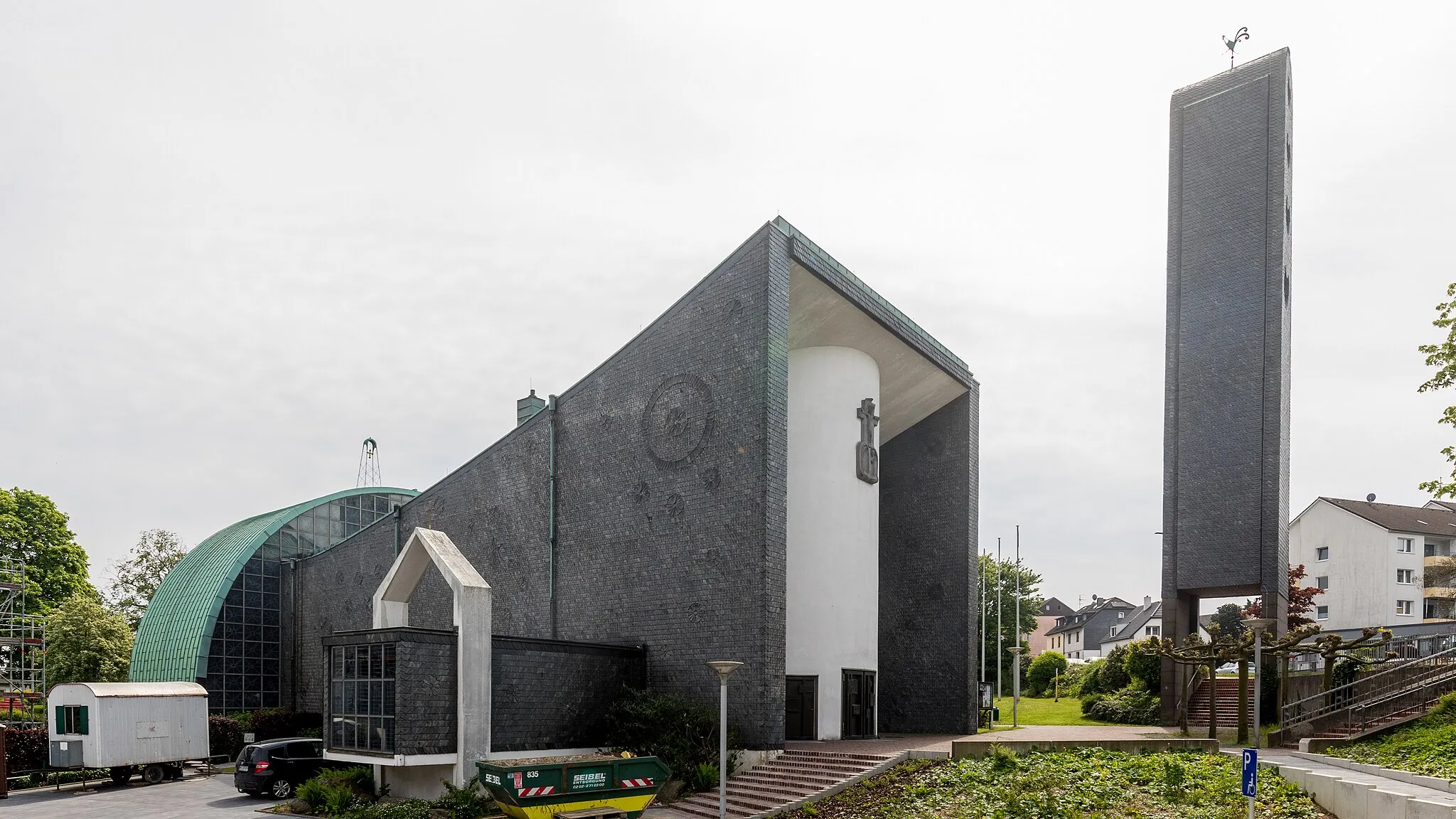 Photo showing: St. Paulus, Velbert. Bauzeit:  1954-1955, Architekt: Gottfried Böhm