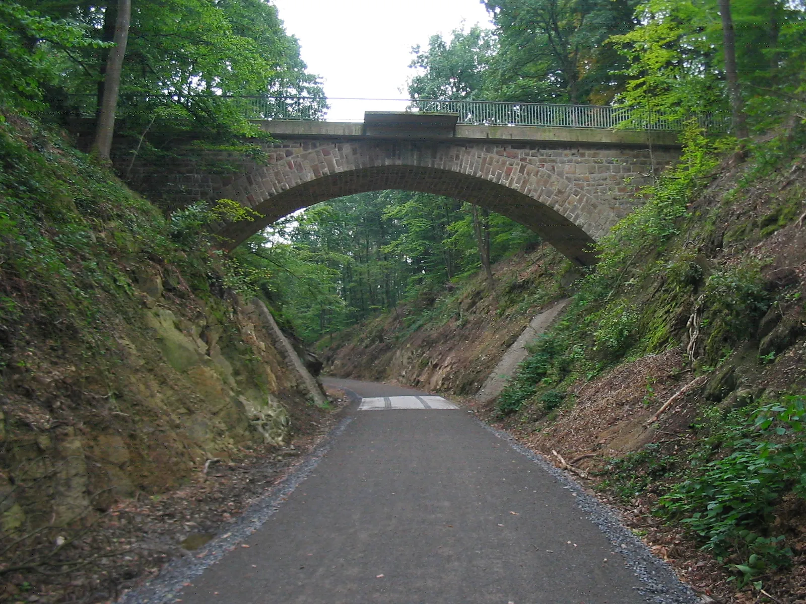 Photo showing: neuer Radweg in Wuppertal vom Zoo nach Cronenberg auf der Strecke der ehemaligen Burgholzbahn, hier auf Höhe der Kaisereiche