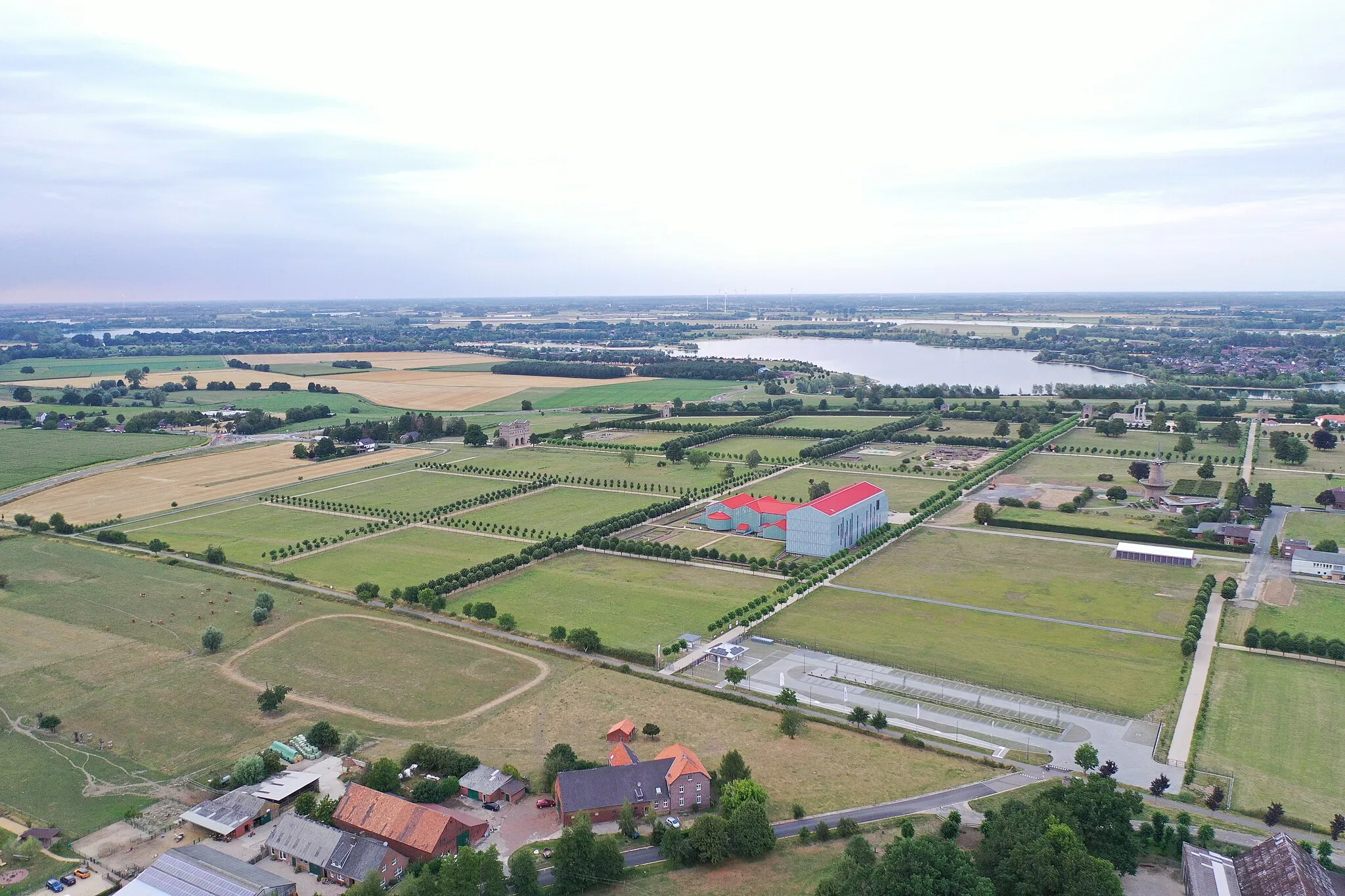 Photo showing: Archeological park Xanten aerial photo