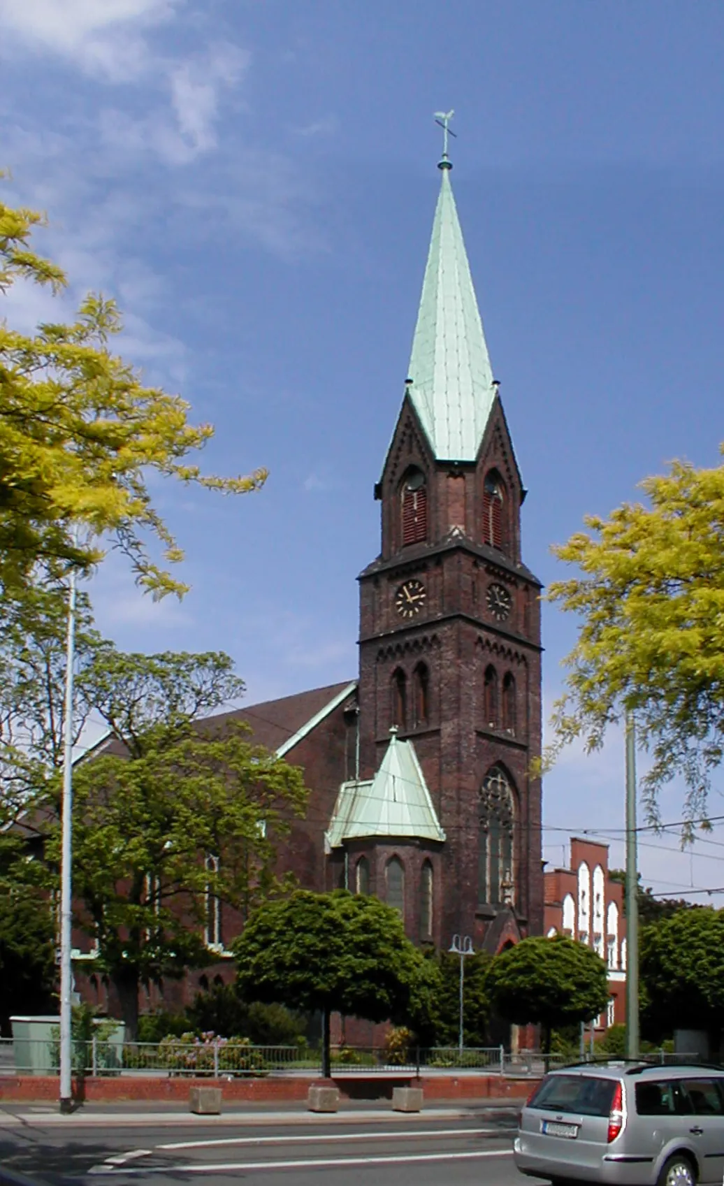 Photo showing: Die evangelische Kirche in Mülheim Speldorf