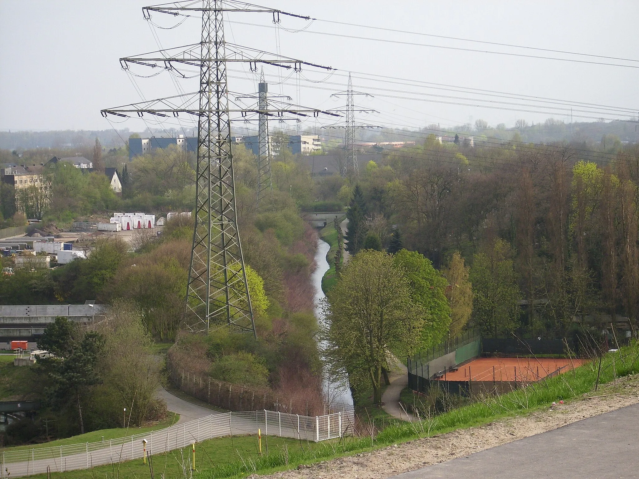 Photo showing: Angerbach at Angerpark in Duisburg-Huckingen (Germany)